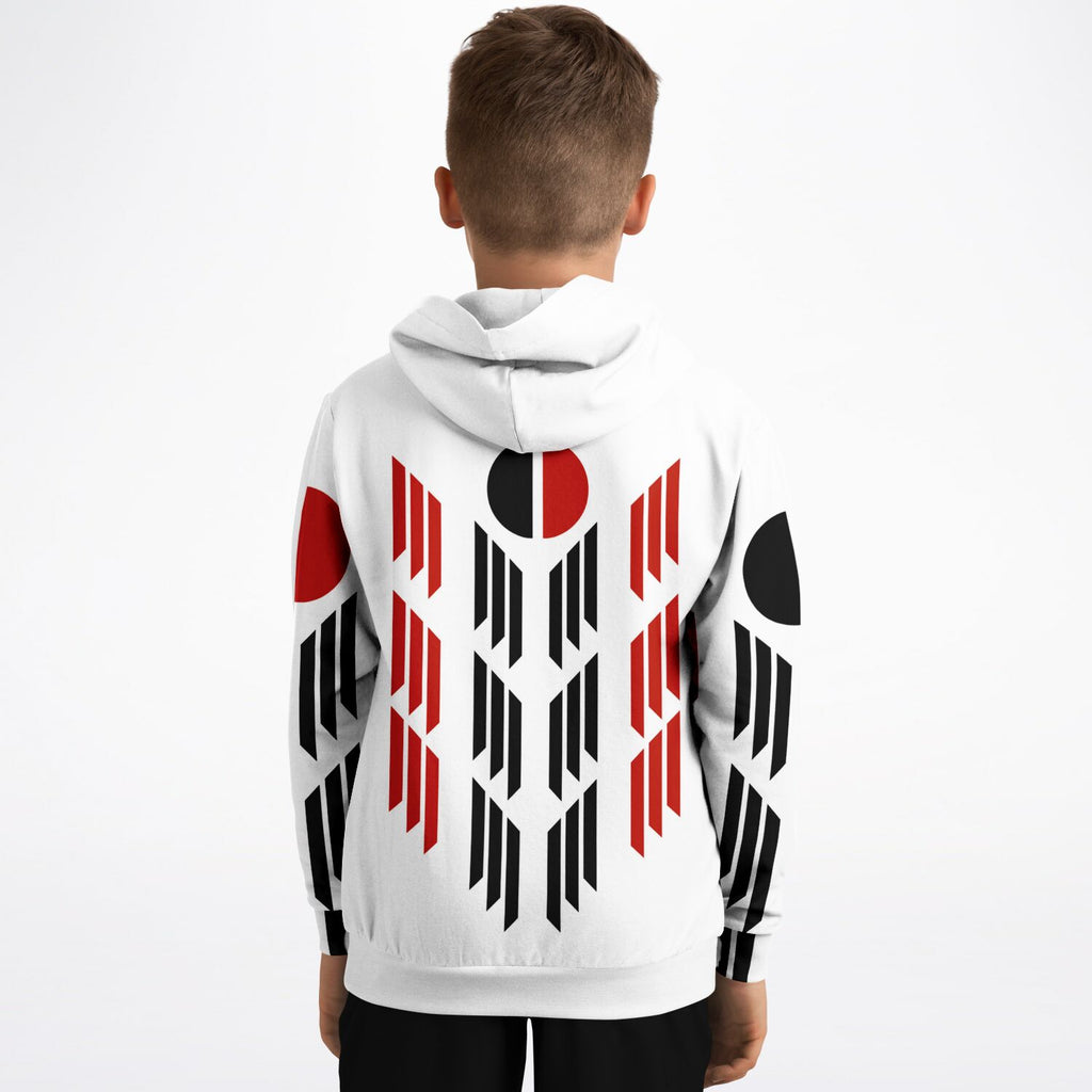 Arapaho Flag Athletic Kids Hoodie - AOP
