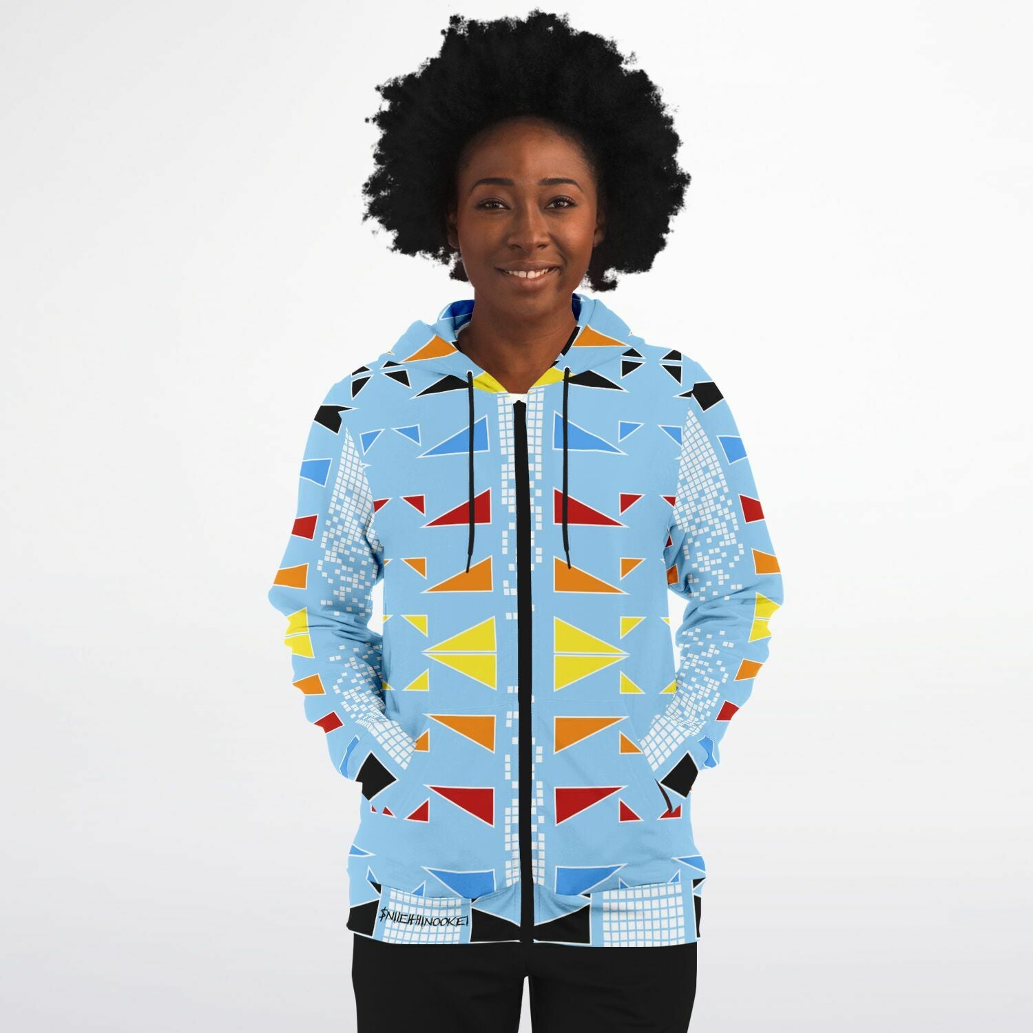 $NiieihiiNookei Fashion Zip-Up Hoodie - AOP