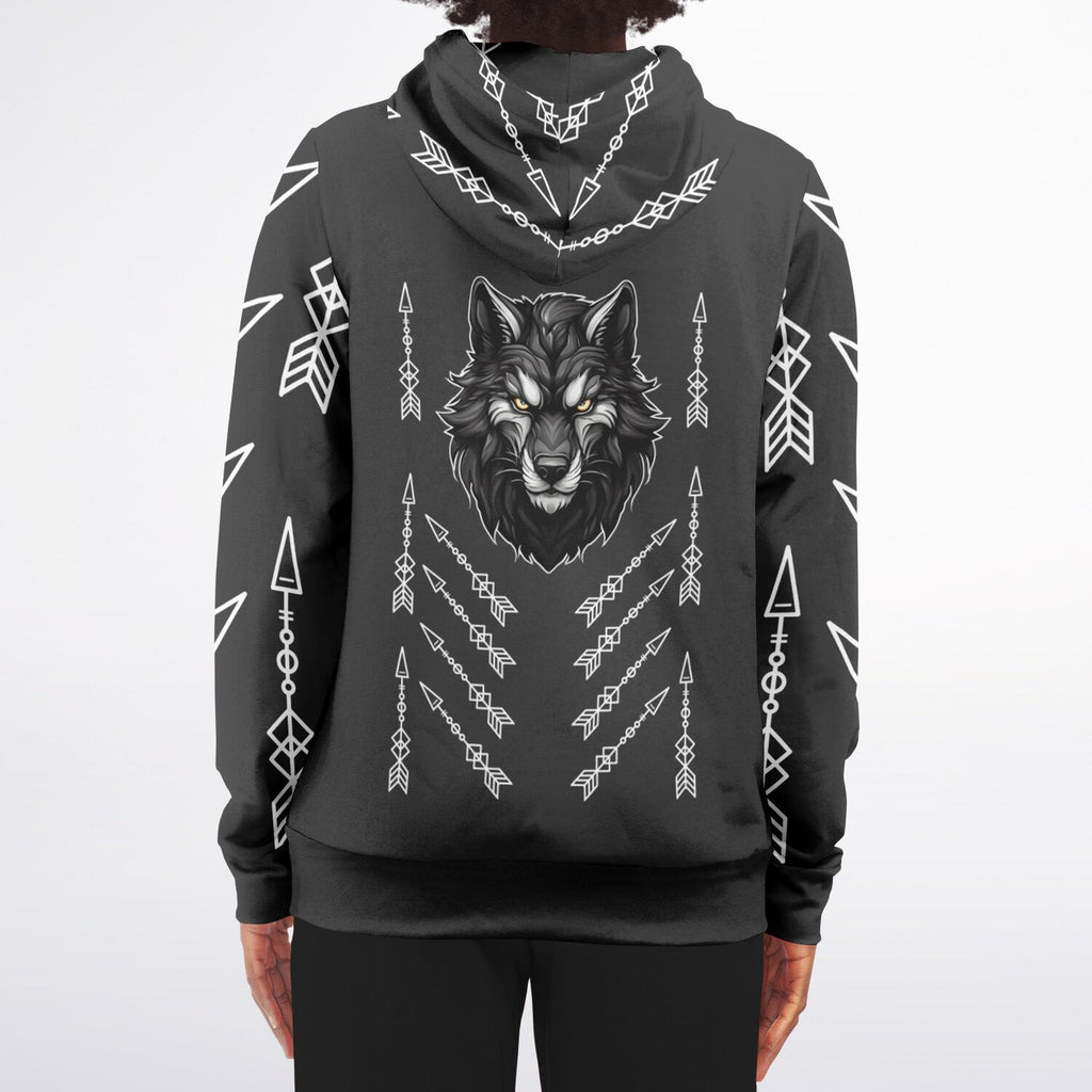 $NiieihiiNookei Athletic Zip-Up Hoodie - AOP