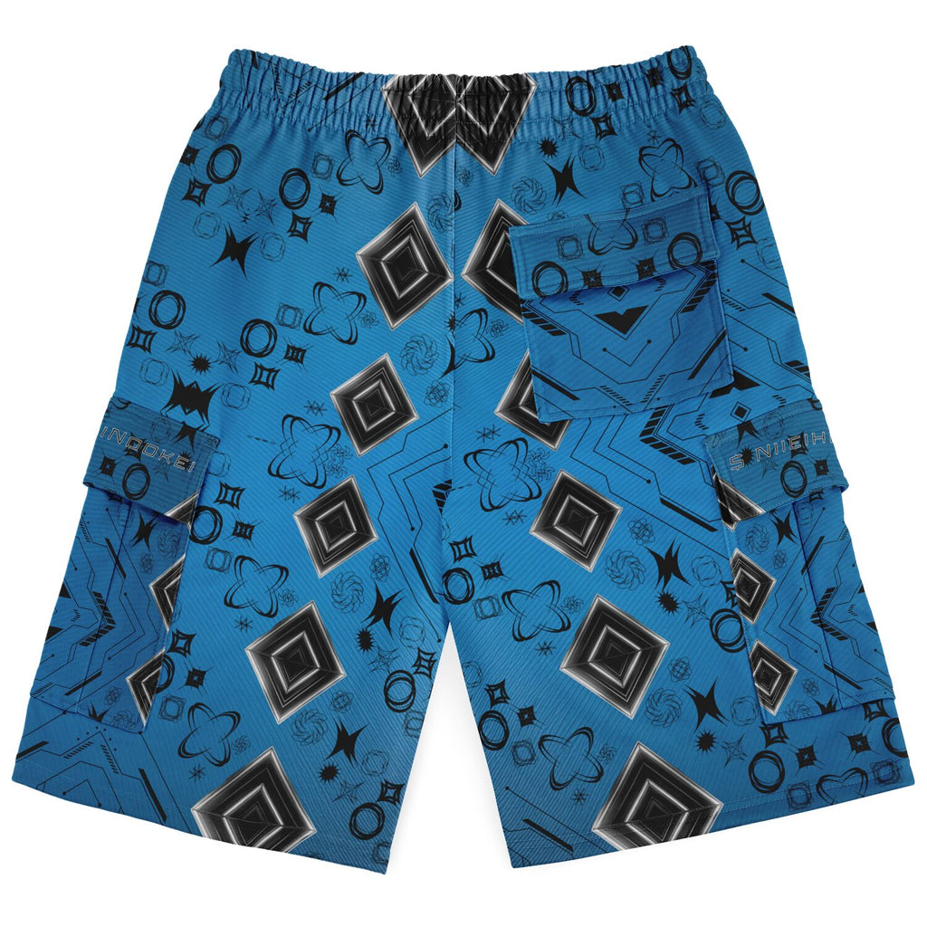 $NiieihiiNookei Heavyweight Cargo Shorts - AOP