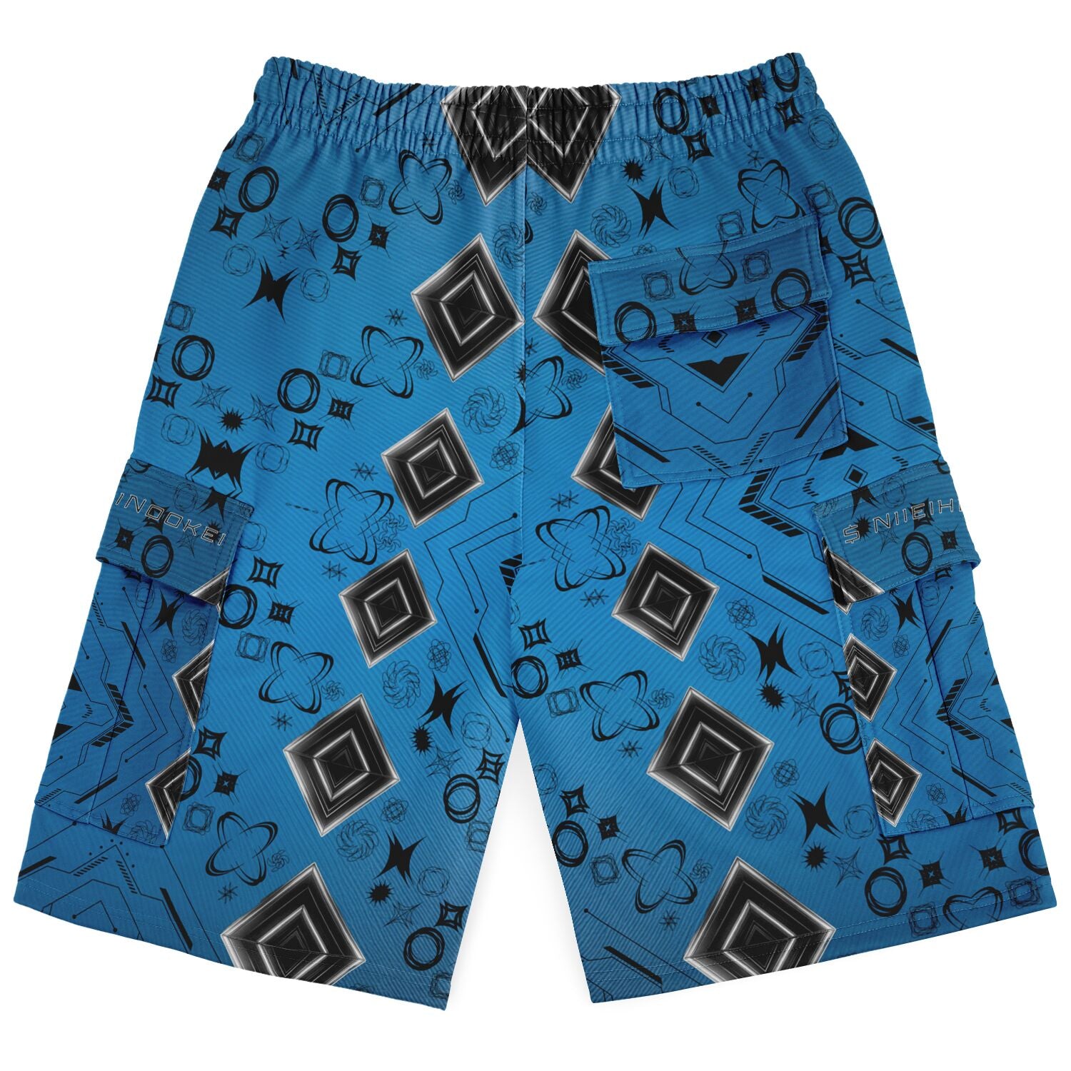 $NiieihiiNookei Heavyweight Cargo Shorts - AOP