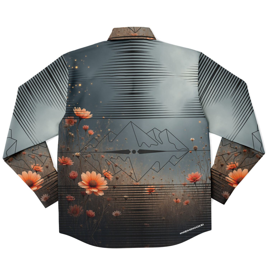 $NiieihiiNookei Long Sleeve Button Down Shirt - AOP