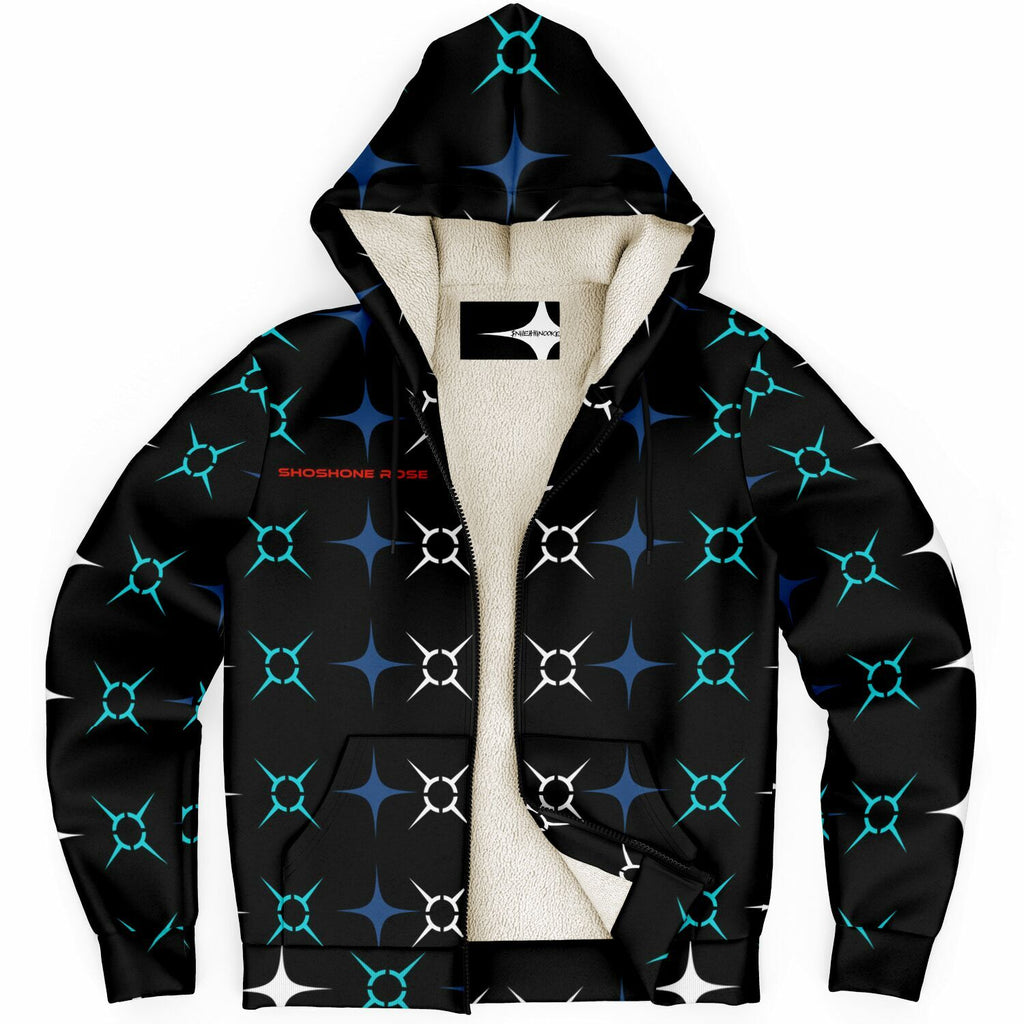 $hoshoneRose Custom Microfleece Ziphoodie - AOP