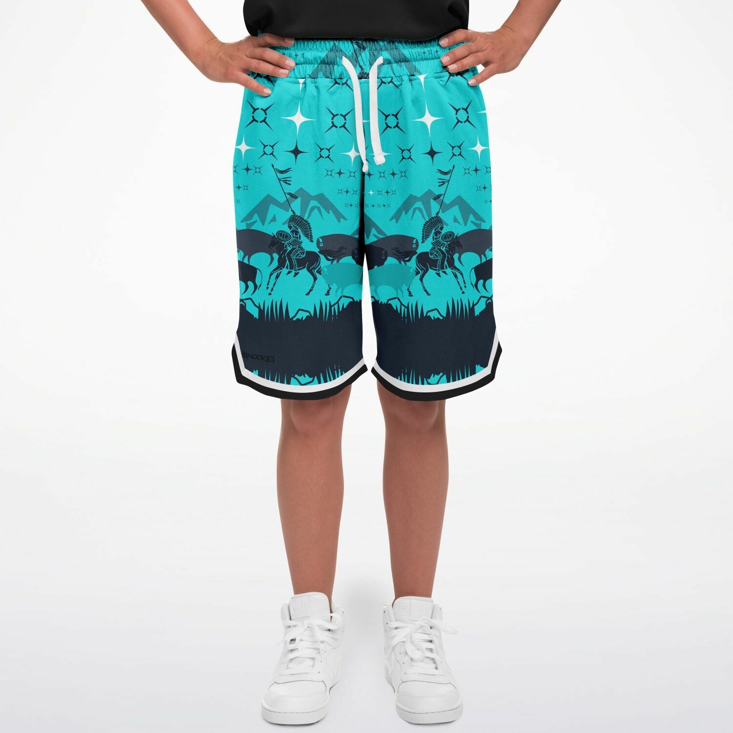 $NiieihiiNookei Basketball Short Rib - AOP