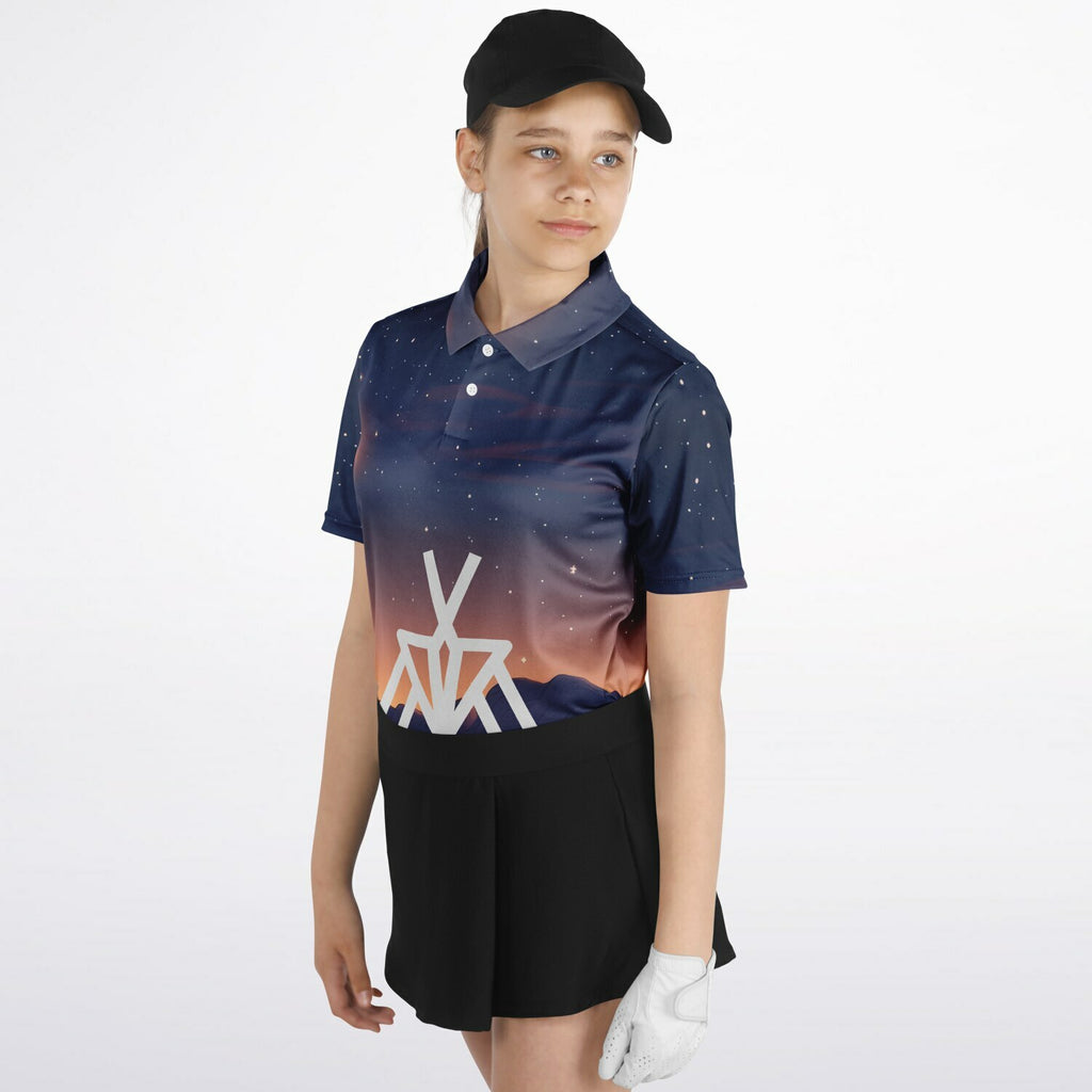 Eliana WhiteEagle design Kids Polo Shirt - AOP copy
