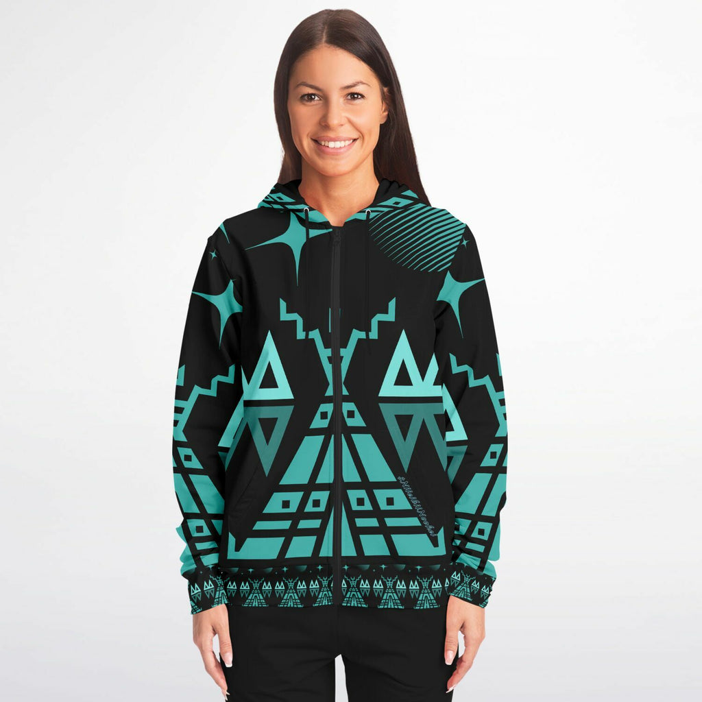 $NiieihiiNookei Fashion Zip-Up Hoodie - AOP