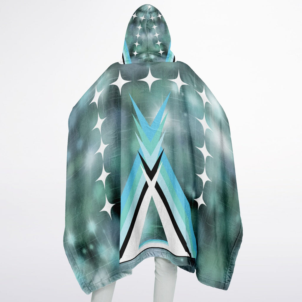 $NiieihiiNookei Flannel Blanket Poncho - AOP