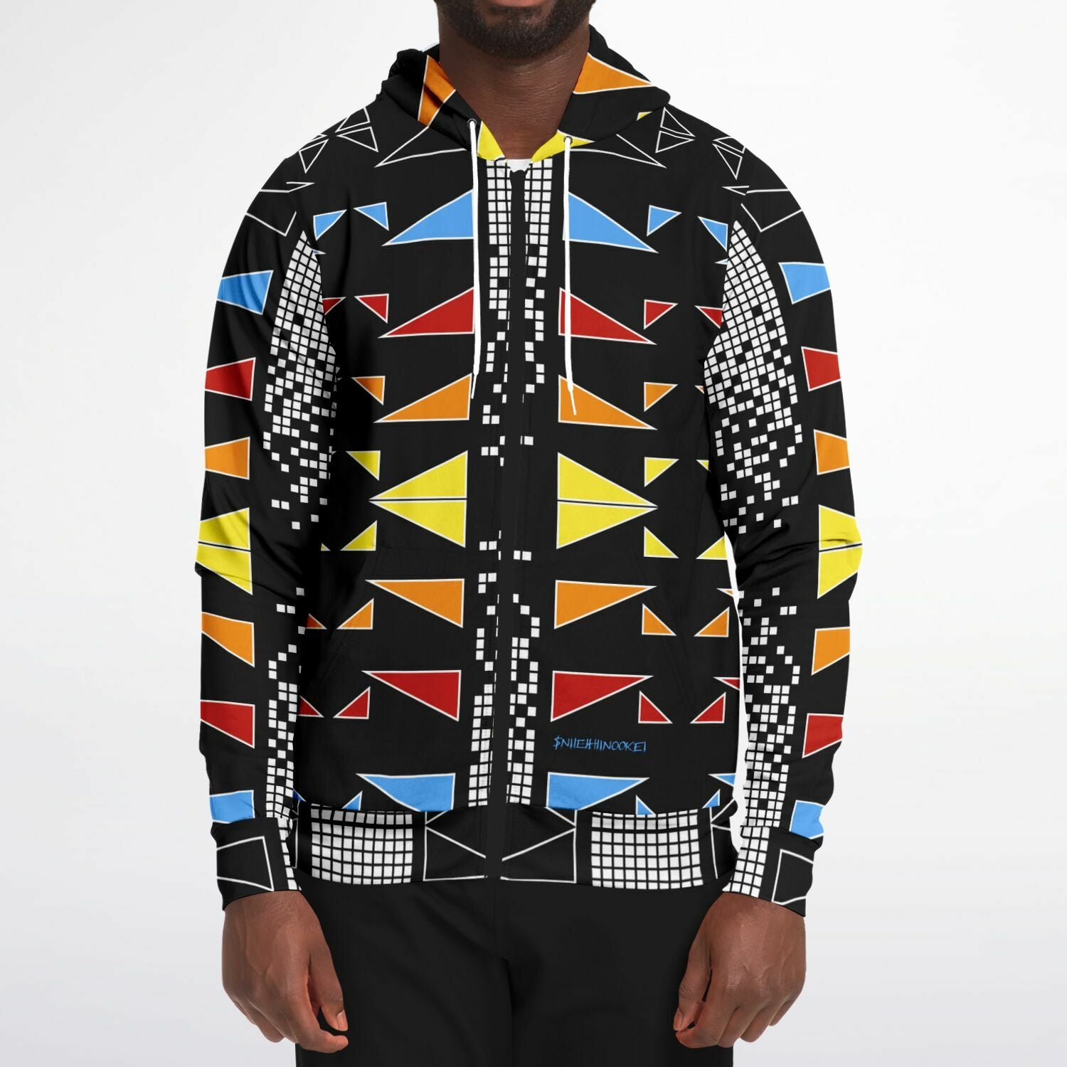 $NiieihiiNookei Fashion Zip-Up Hoodie - AOP