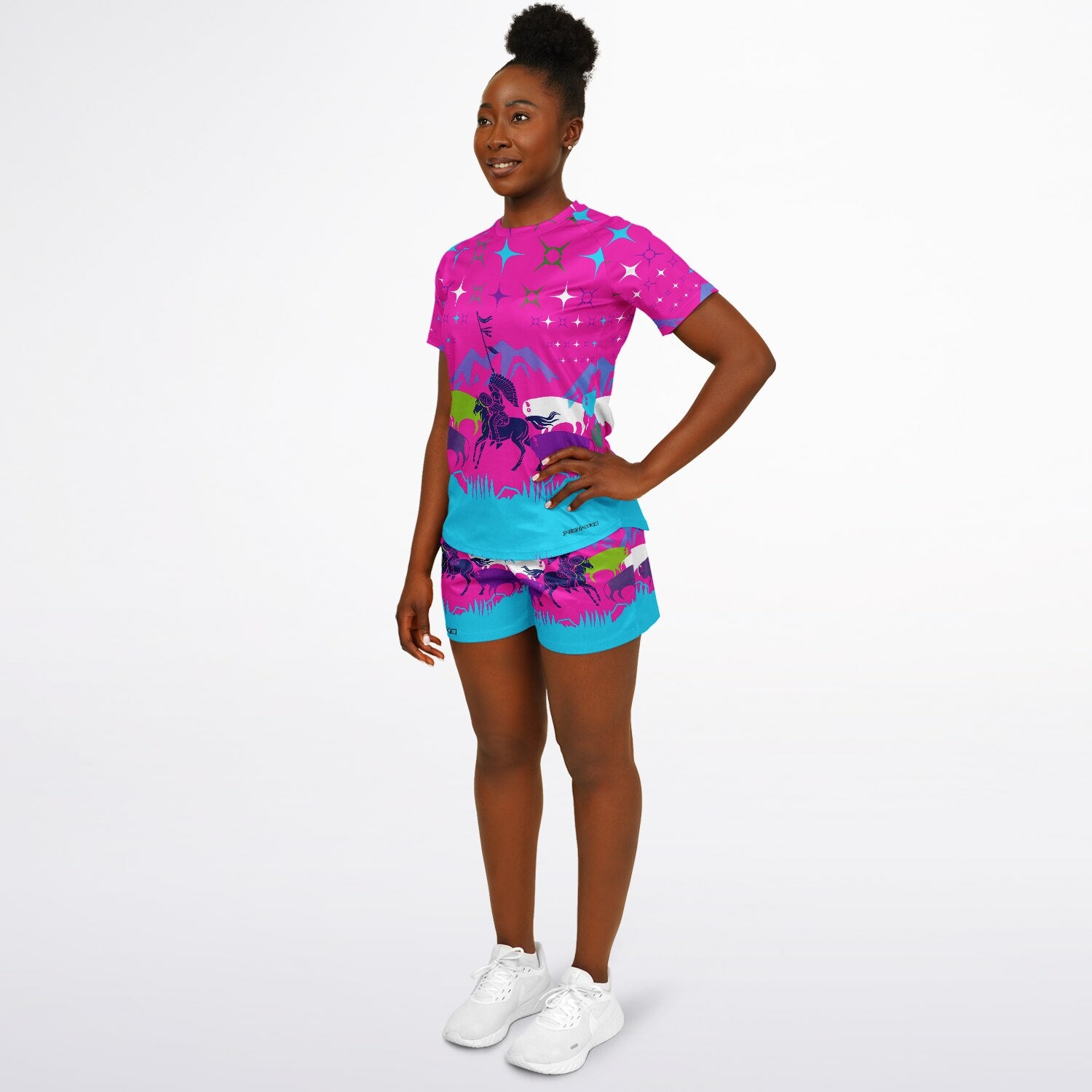 $NiieihiiNookei Women's Athletic Set - AOP