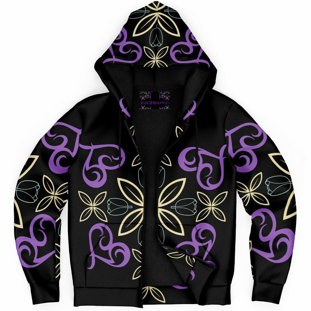 $NiieihiiNookei Microfleece Ziphoodie - AOP