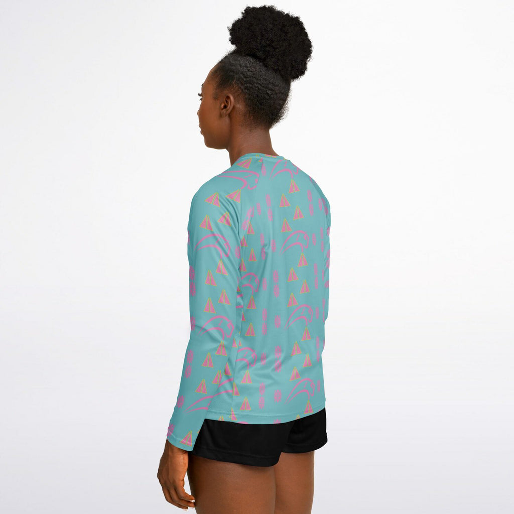 Women's Long Sleeve Performance Shirt - AOP