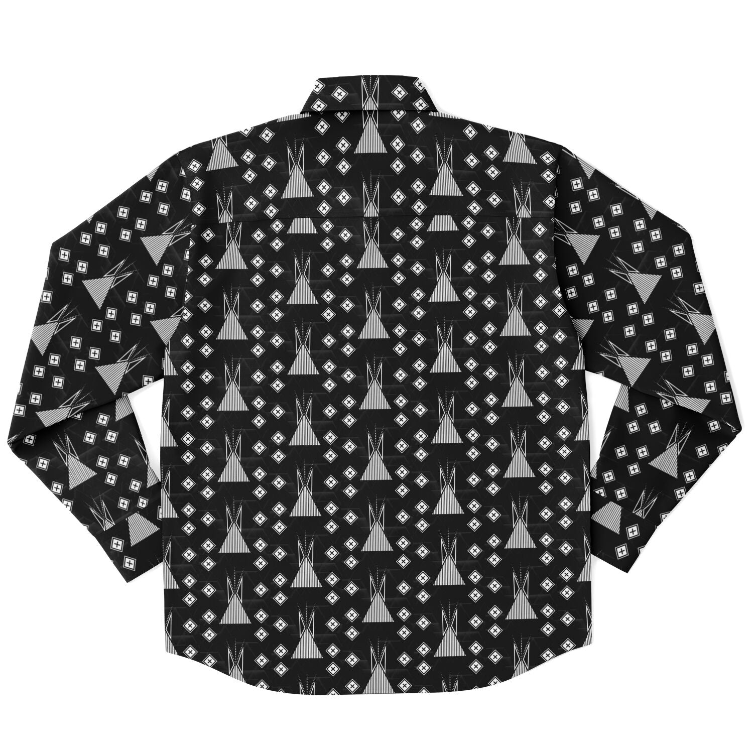 $NiieihiiNookei Long Sleeve Button Down Shirt - AOP