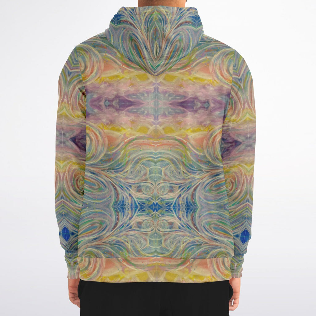 SMW Watercolor Fashion Zip-Up Hoodie - AOP