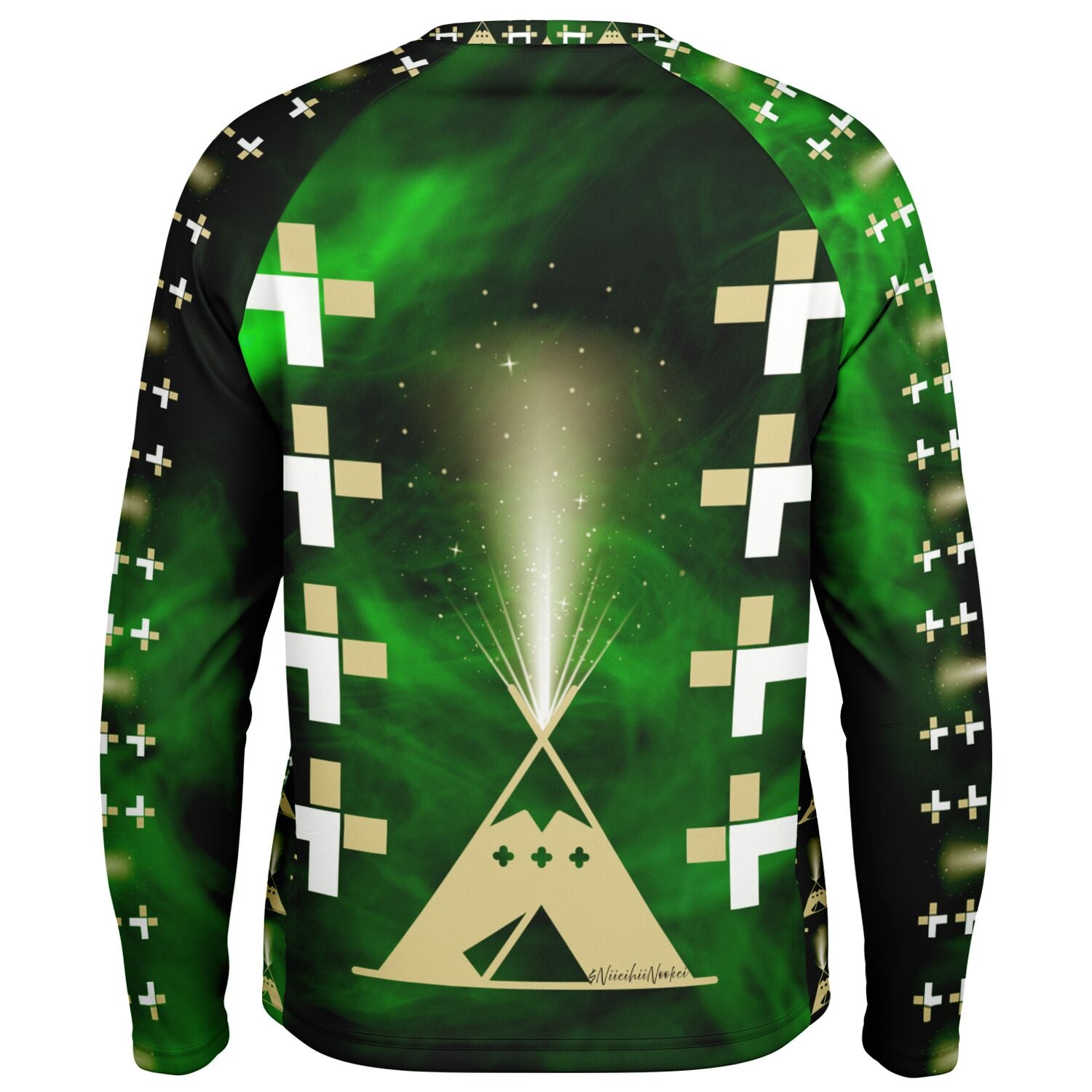$NiieihiiNookei Men's Long Sleeve Performance Shirt - AOP