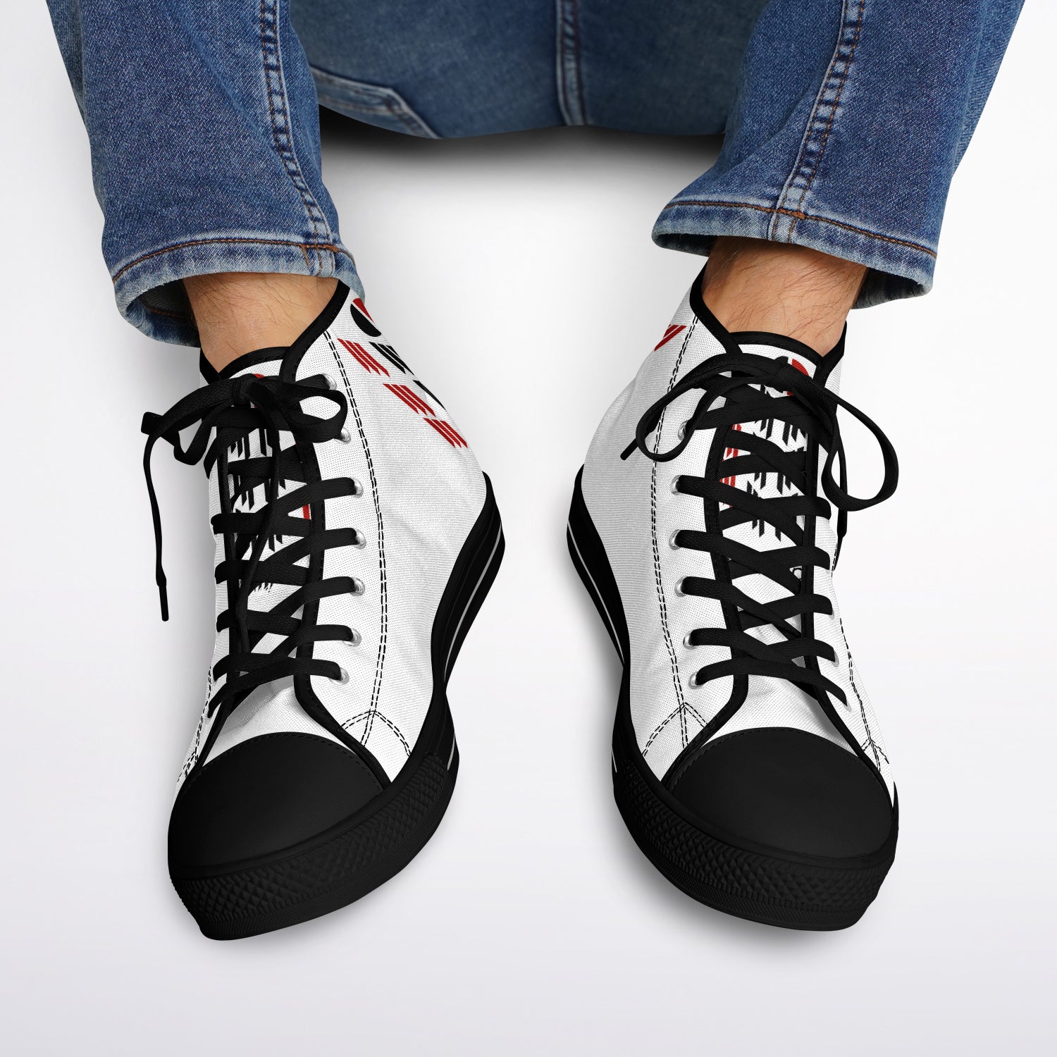 $NiieihiiNookei Arapaho Flag Design Urban Peak High Top Shoes - AOP