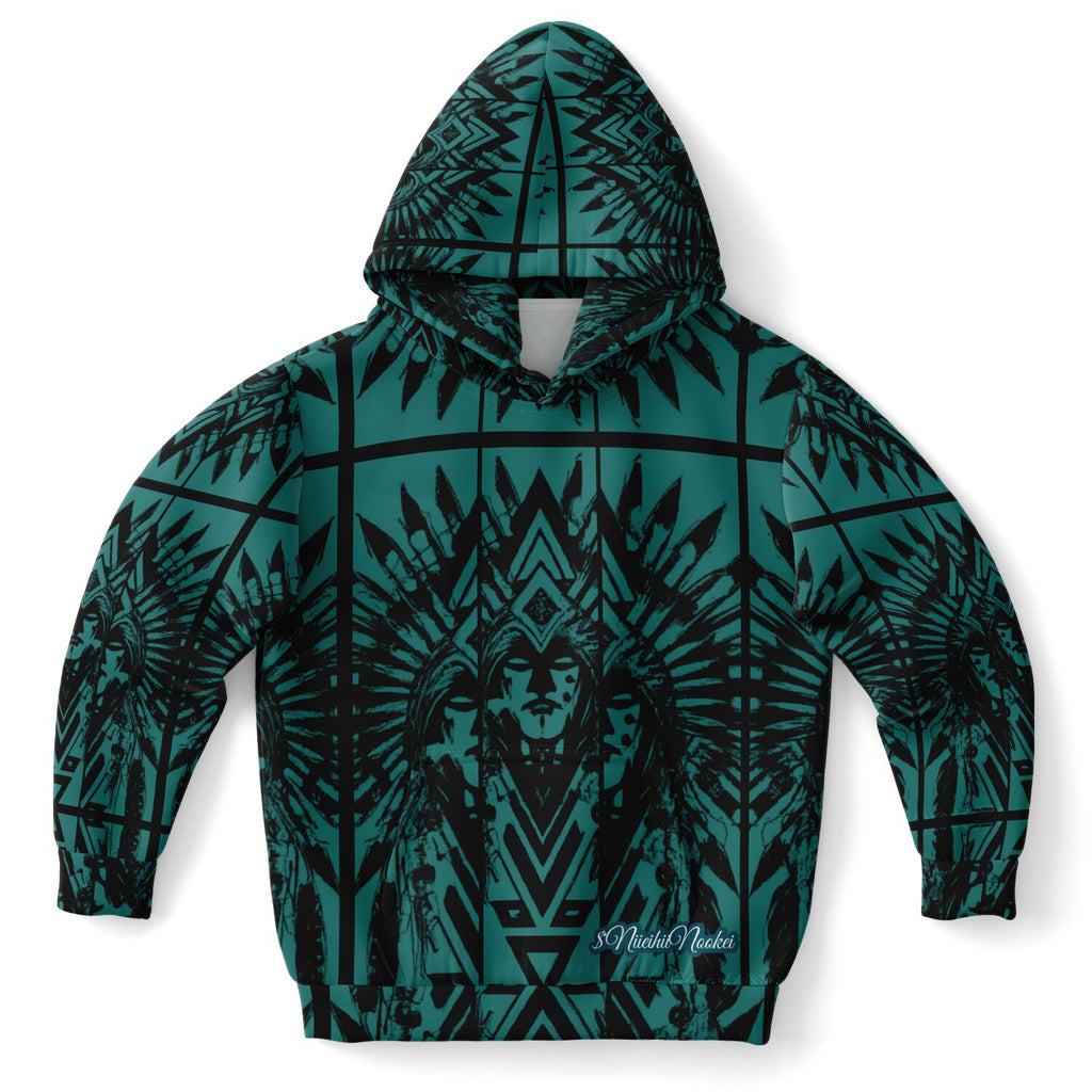 $NiieihiiNookei design Athletic Kids Hoodie - AOP