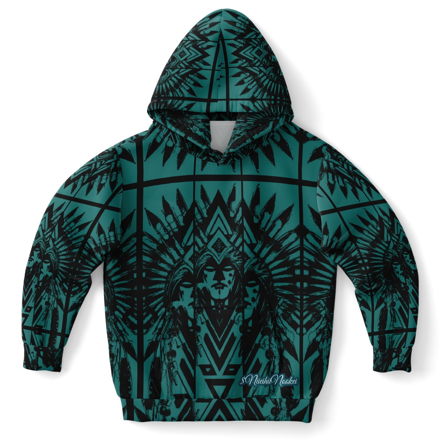 $NiieihiiNookei design Athletic Kids Hoodie - AOP