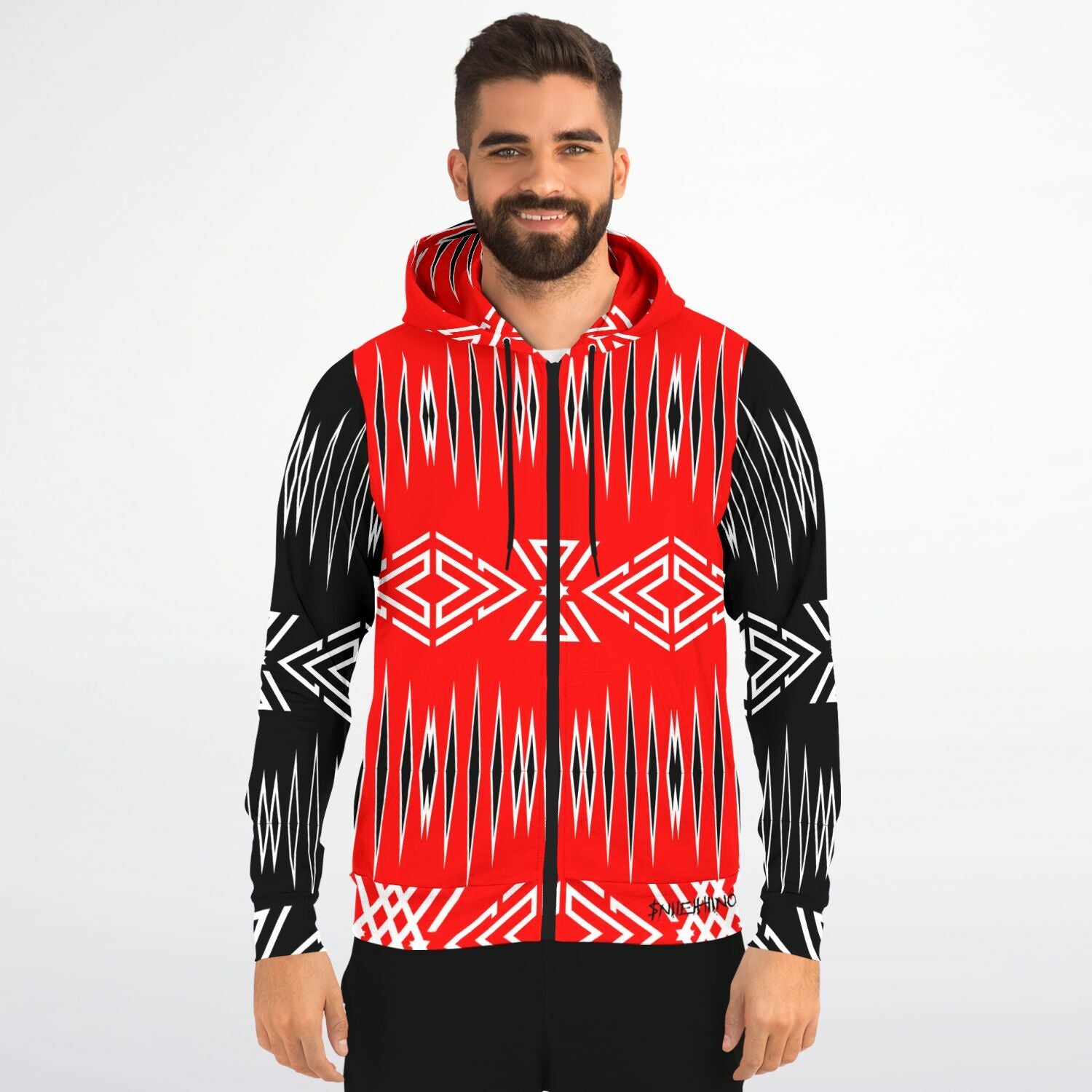 $NiieihiiNookei Zip-Up Hoodie - AOP