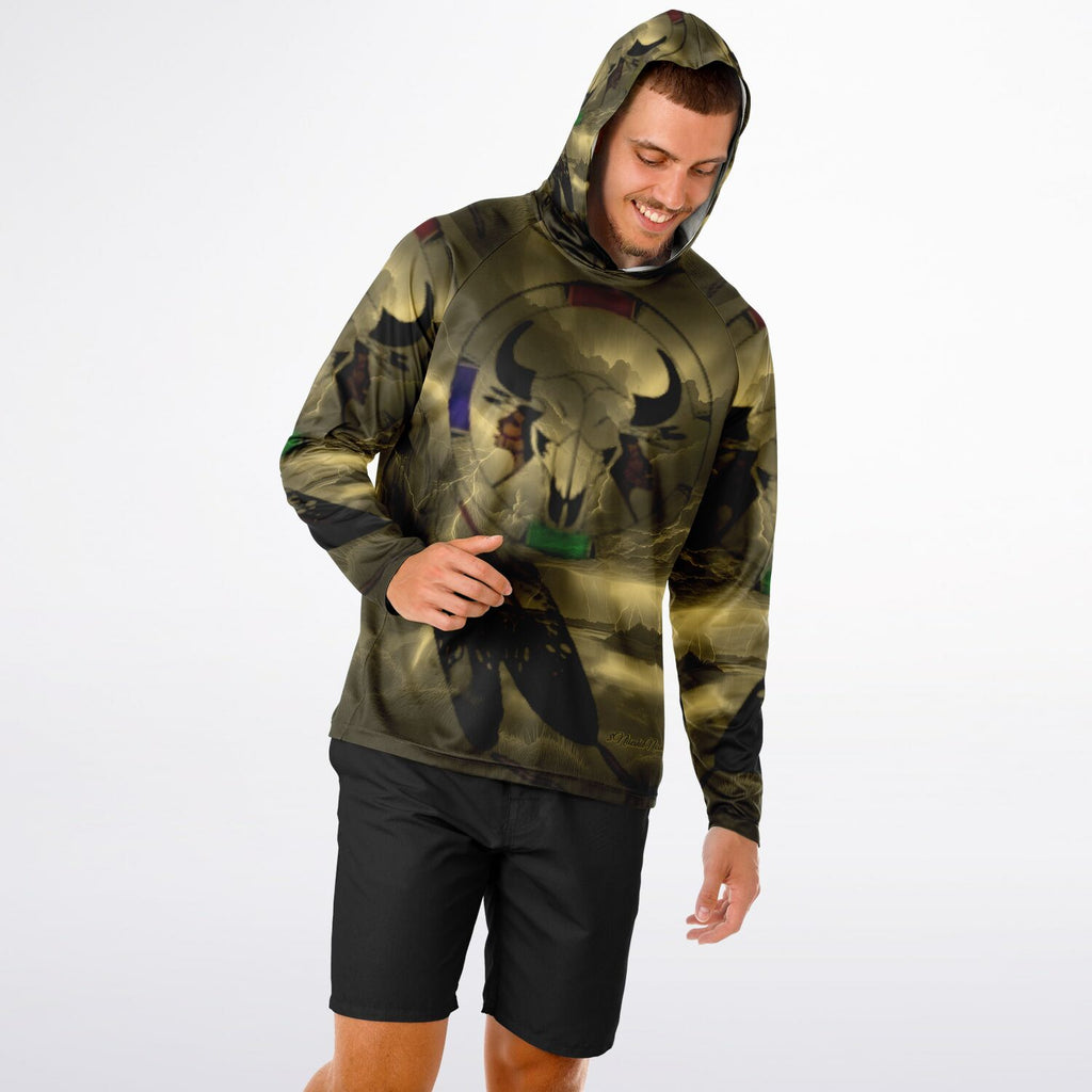 Northern Arapaho Tribe Logo Hooded Performance Shirt - AOP