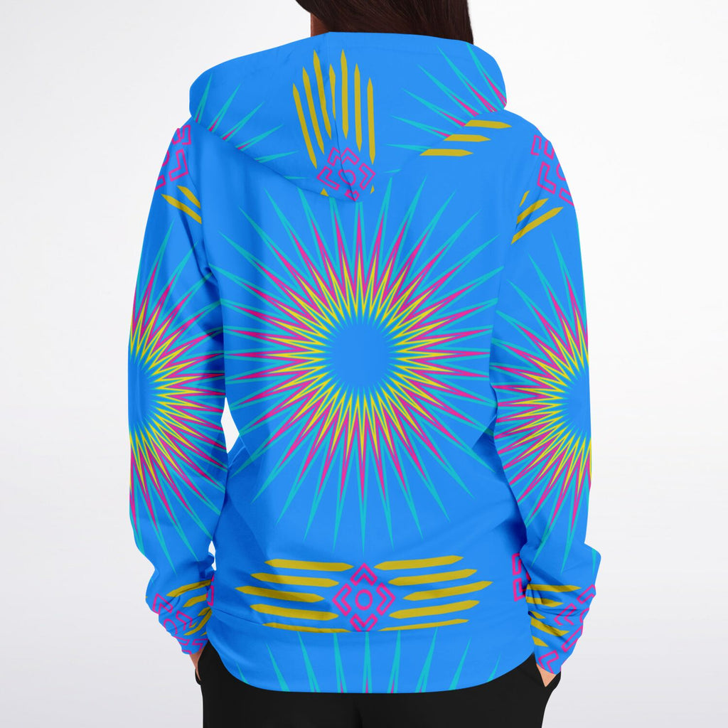 $NiieihiiNookei Fashion Zip-Up Hoodie - AOP Blue