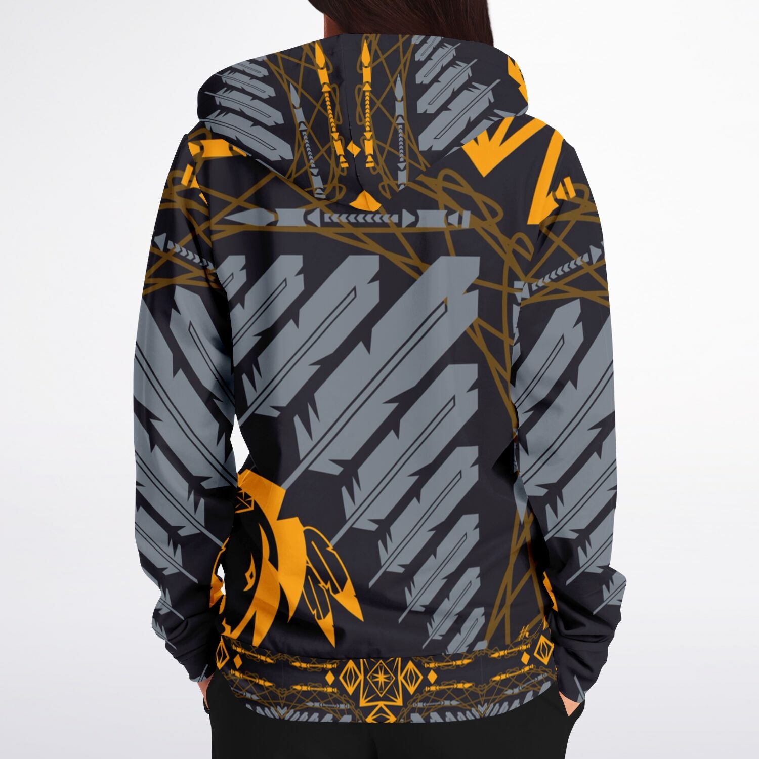 $NiieihiiNookei Athletic Zip-Up Hoodie - AOP