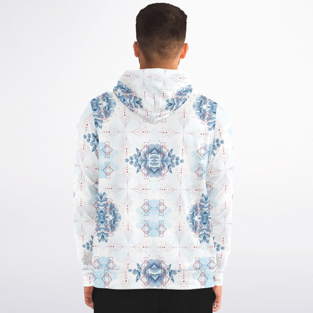 Athletic Zip-Up Hoodie - AOP