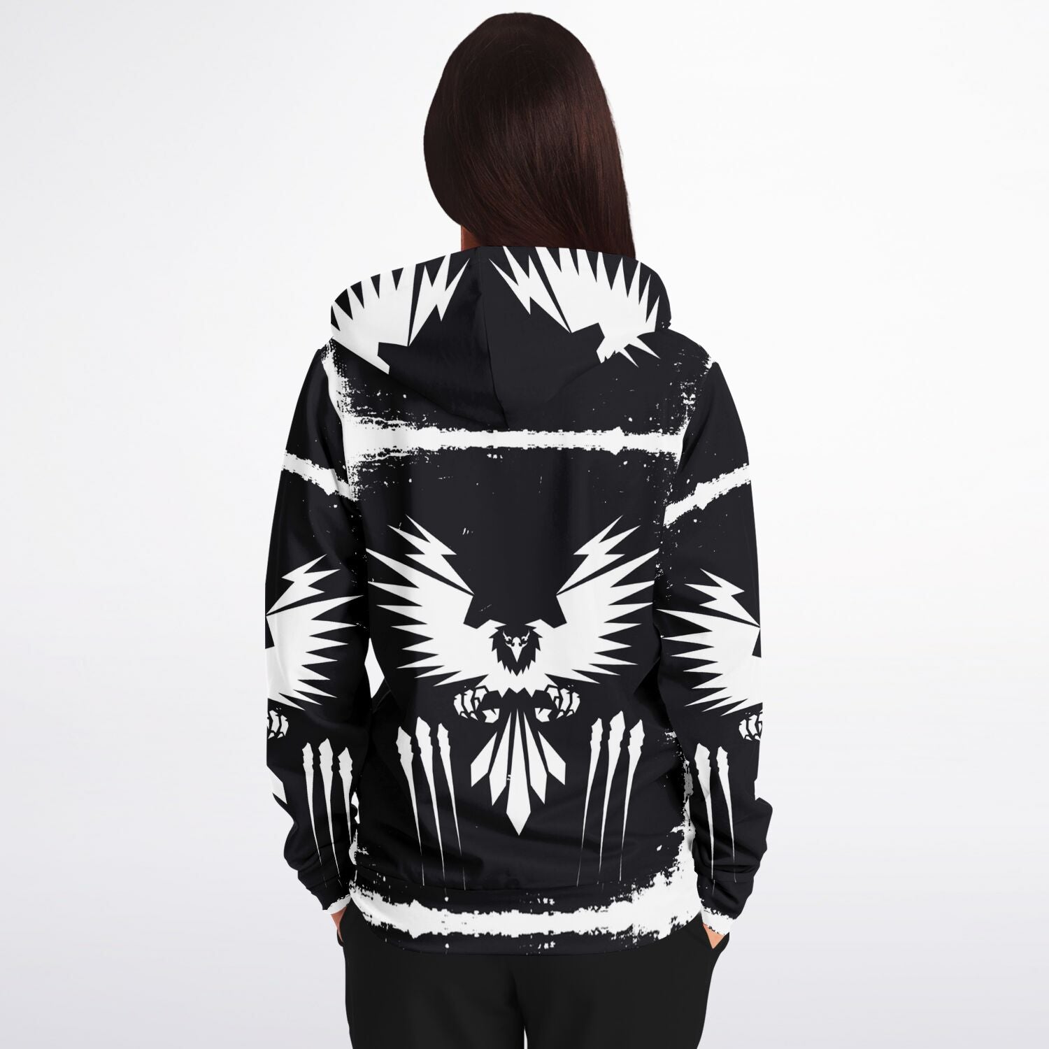 $NiieihiiNookei Athletic Zip-Up Hoodie - AOP