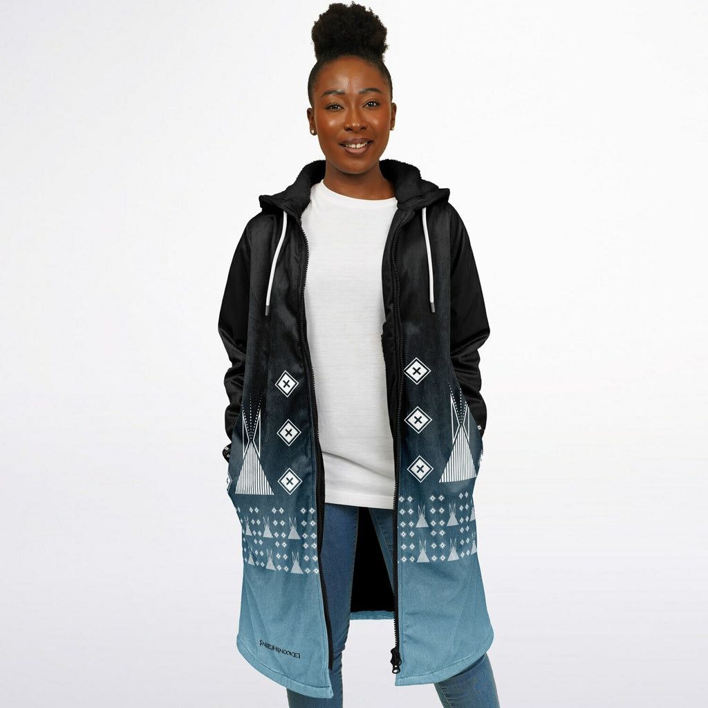 $NiieihiiNookei Zipper Cloak - AOP