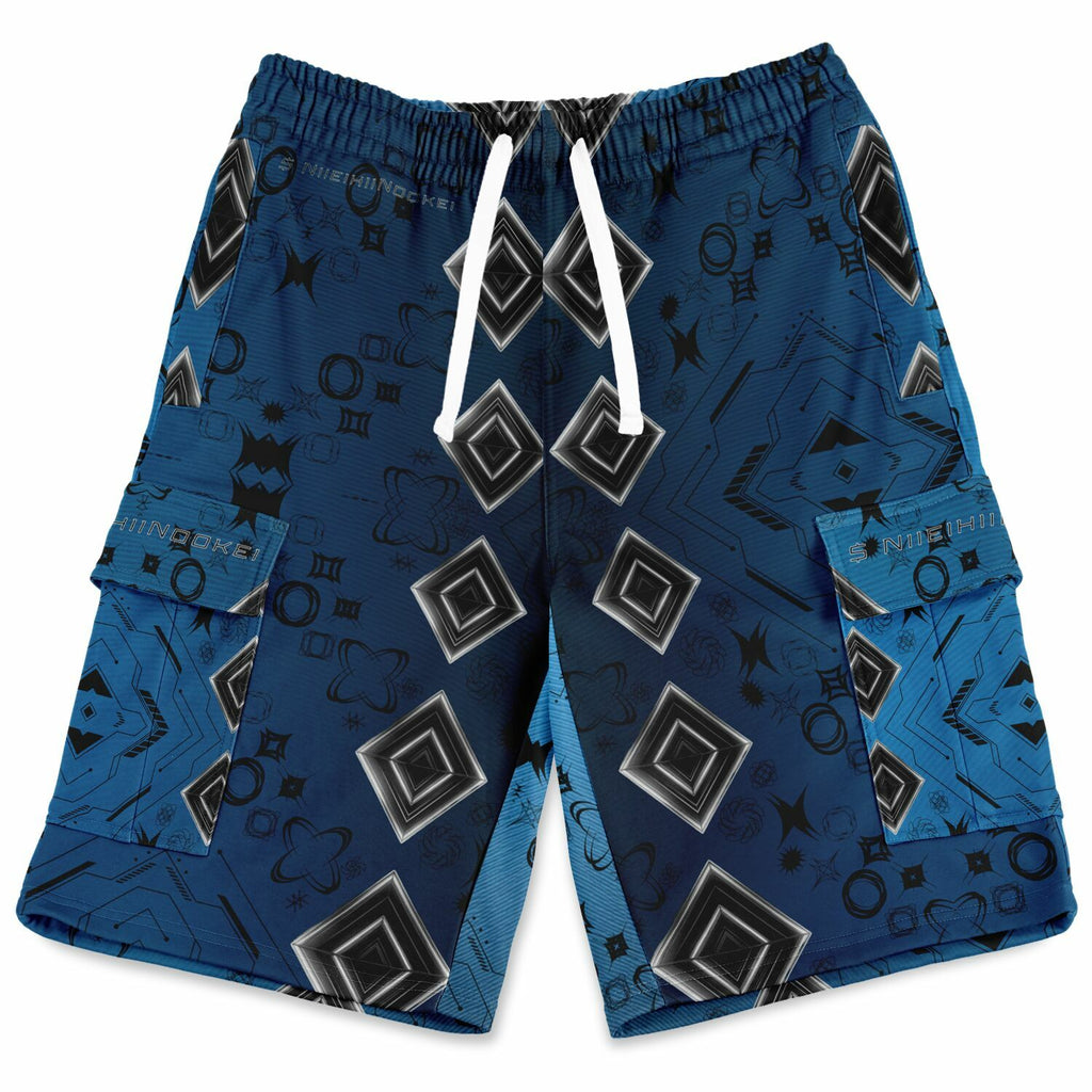 $NiieihiiNookei Heavyweight Cargo Shorts - AOP