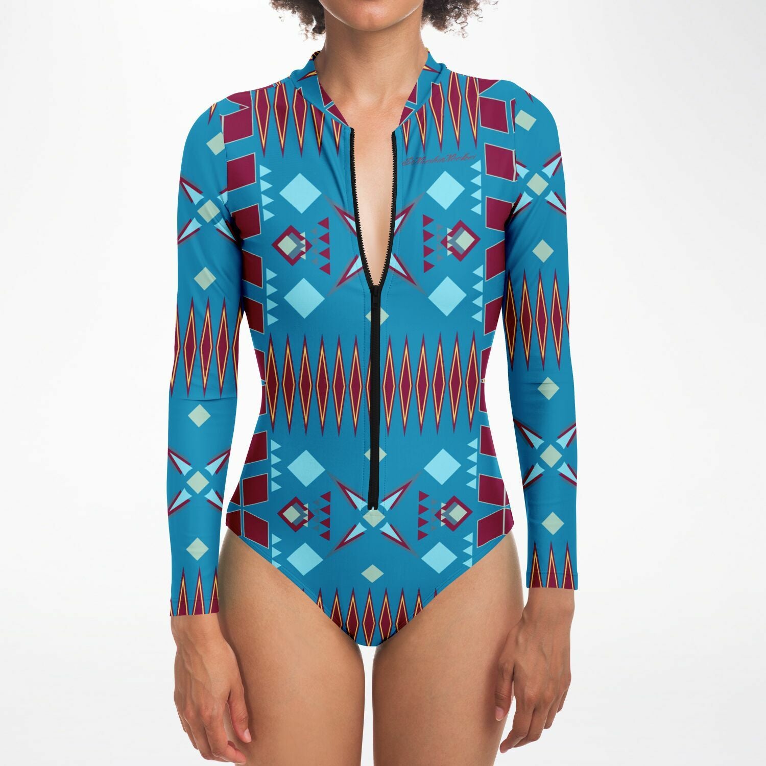 $NiieihiiNookei Bodysuit Long Sleeve - AOP
