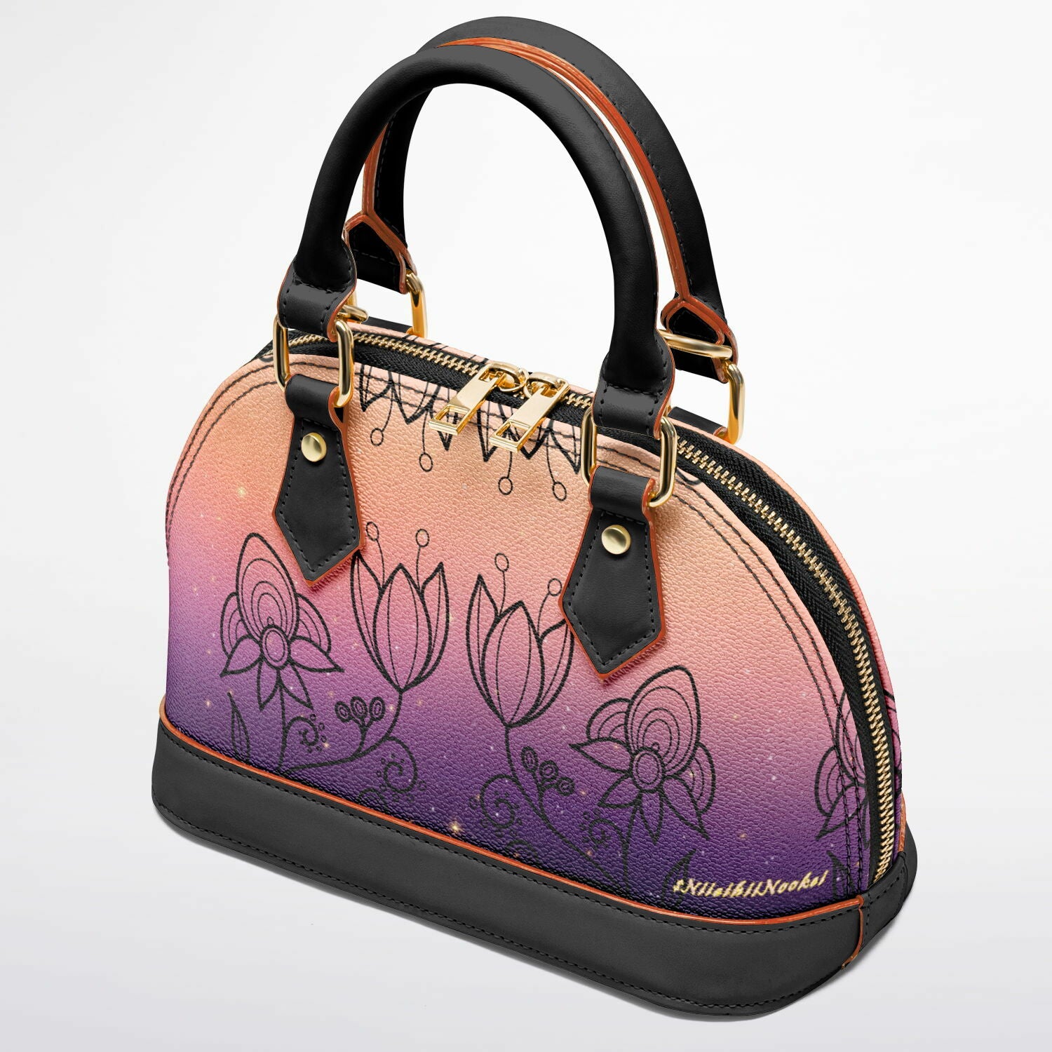 $NiieihiiNookei Dome Satchel Handbag - AOP