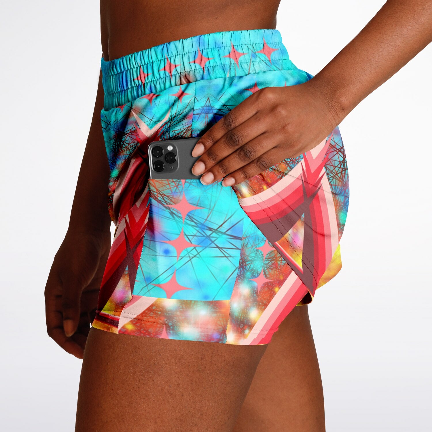 $NiieihiiNookei Women's 2-in-1 Shorts - AOP
