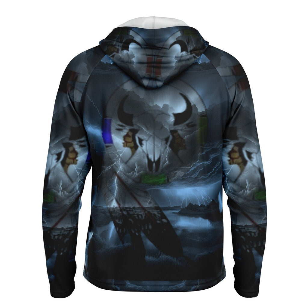 Northern Arapaho Tribe Logo Hooded Performance Shirt - AOP
