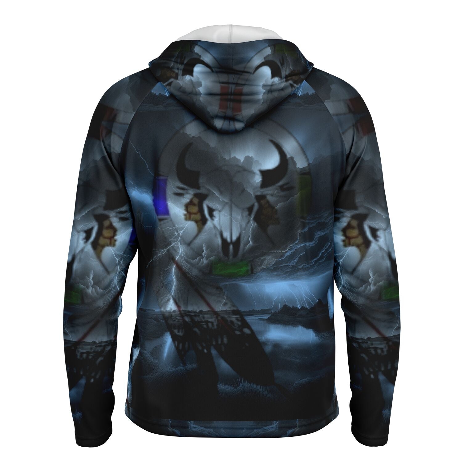 Northern Arapaho Tribe Logo Hooded Performance Shirt - AOP