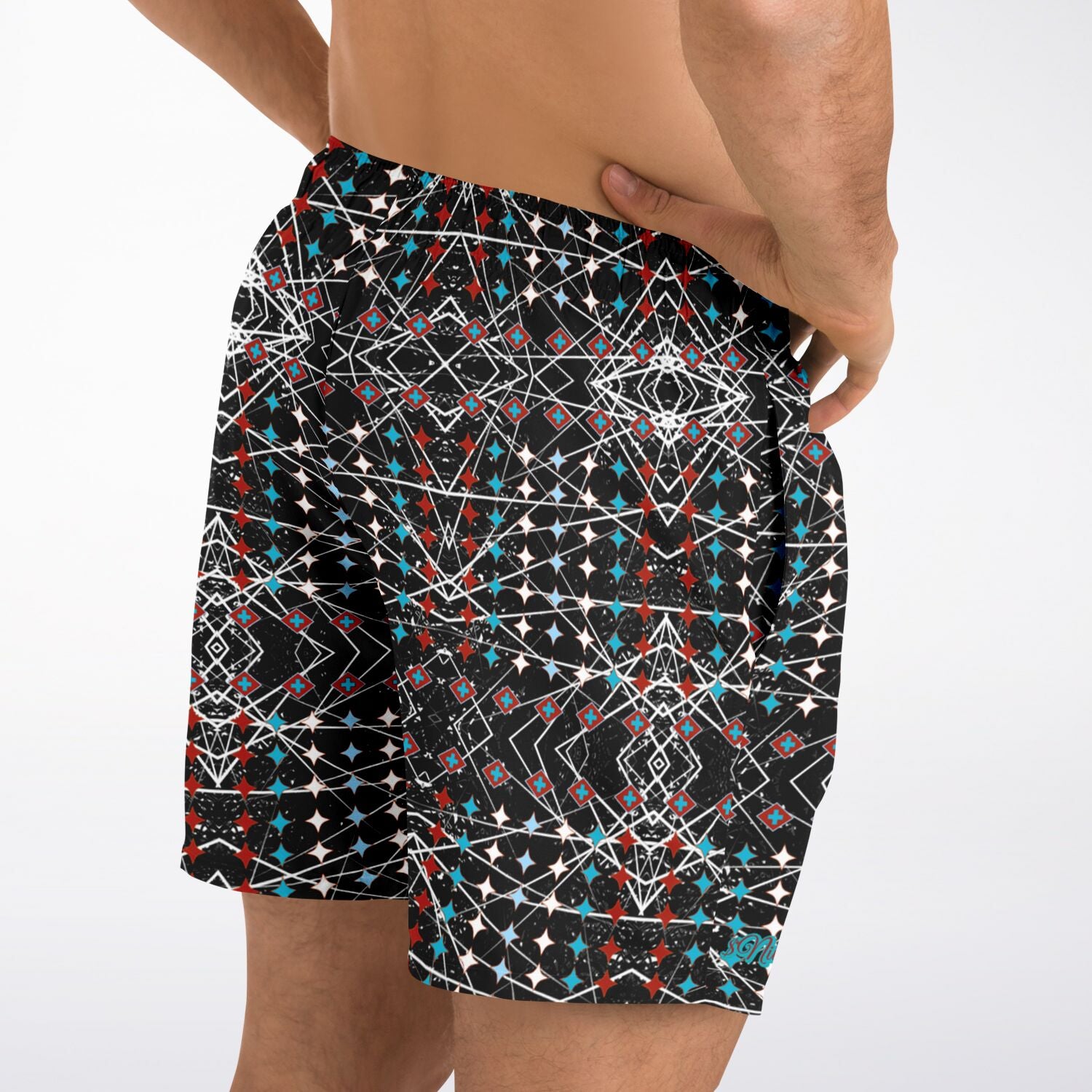 $NiieihiiNookei Swim Trunks Men - AOP