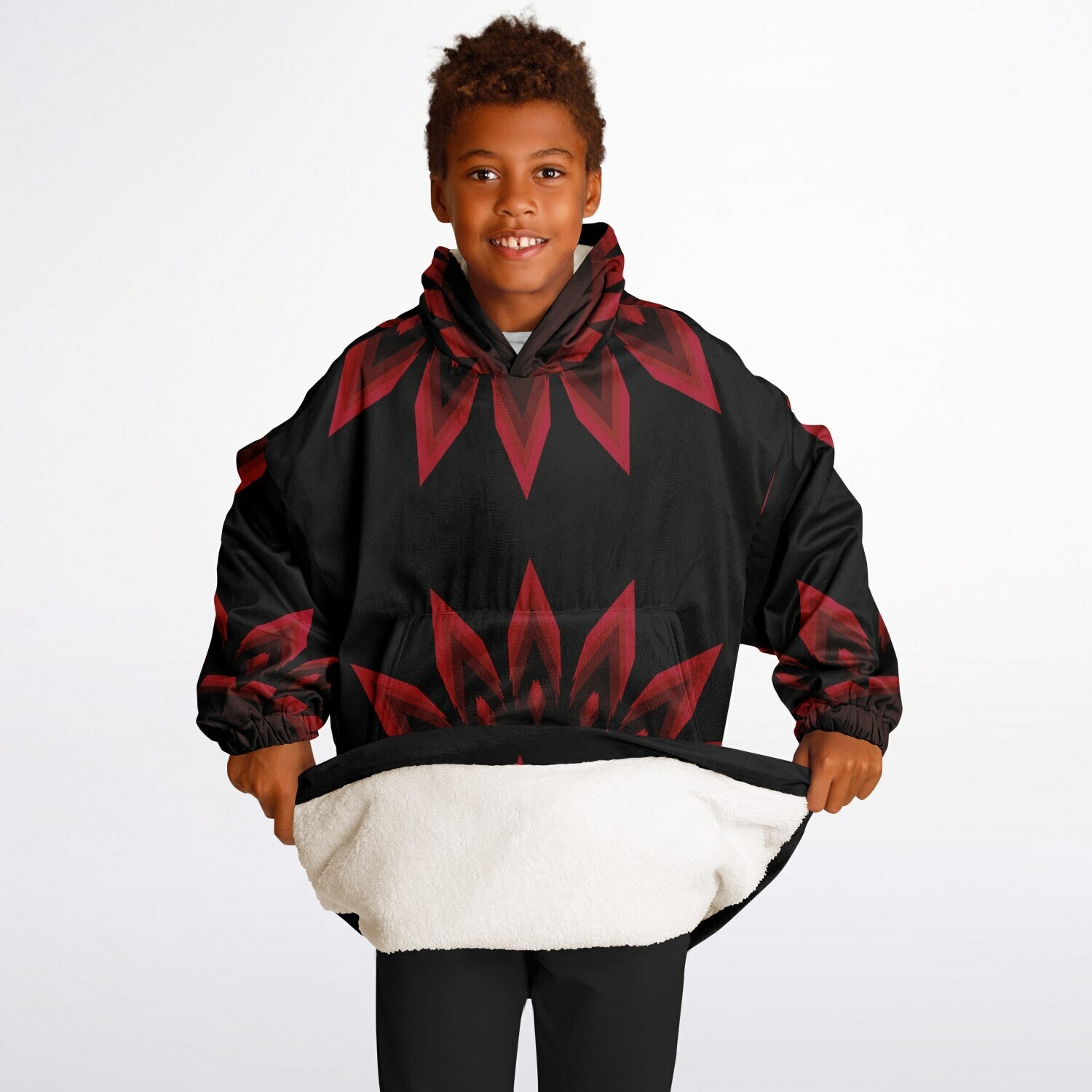 $NiieihiiNookei Youth Snug Hoodie - AOP