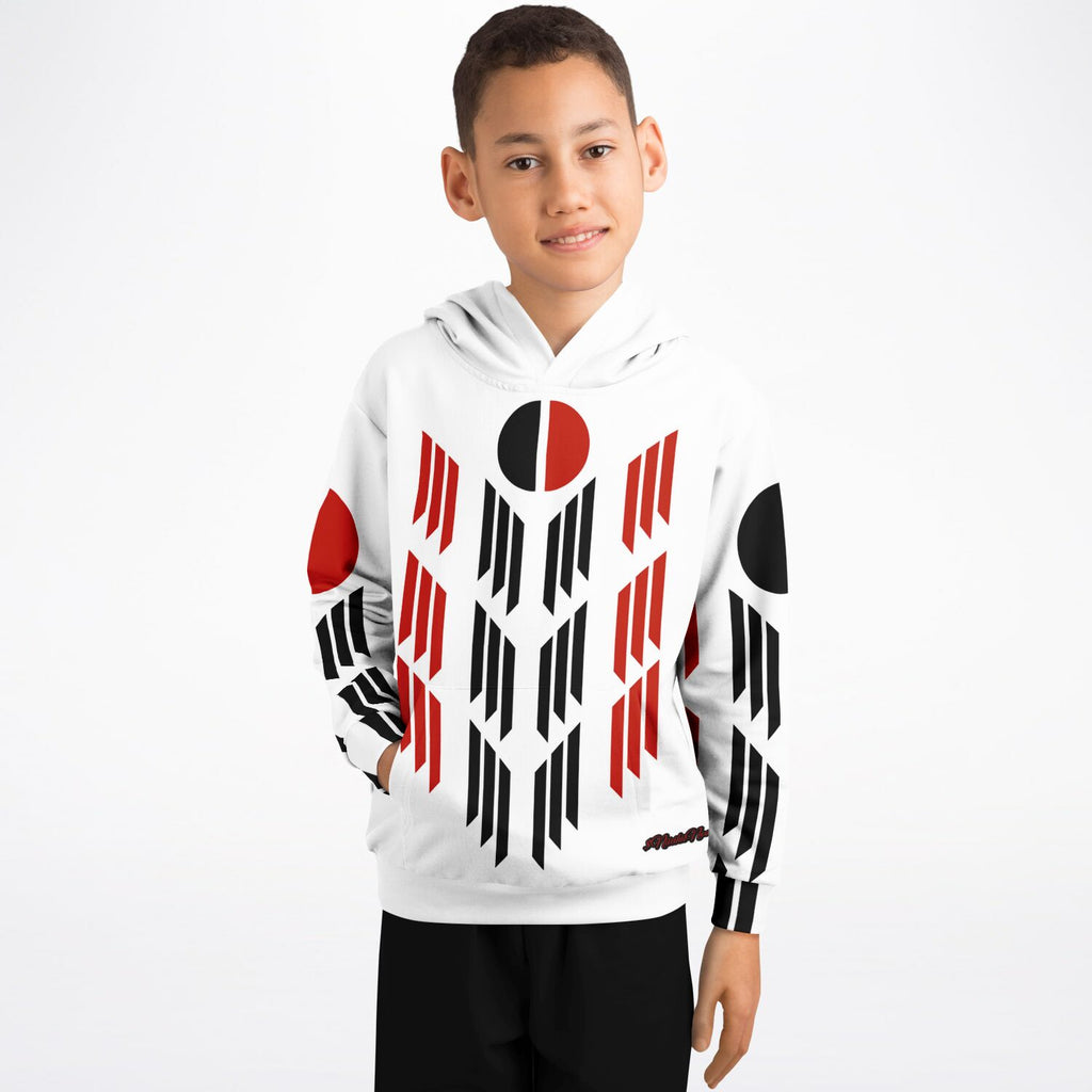 Arapaho Flag Athletic Kids Hoodie - AOP