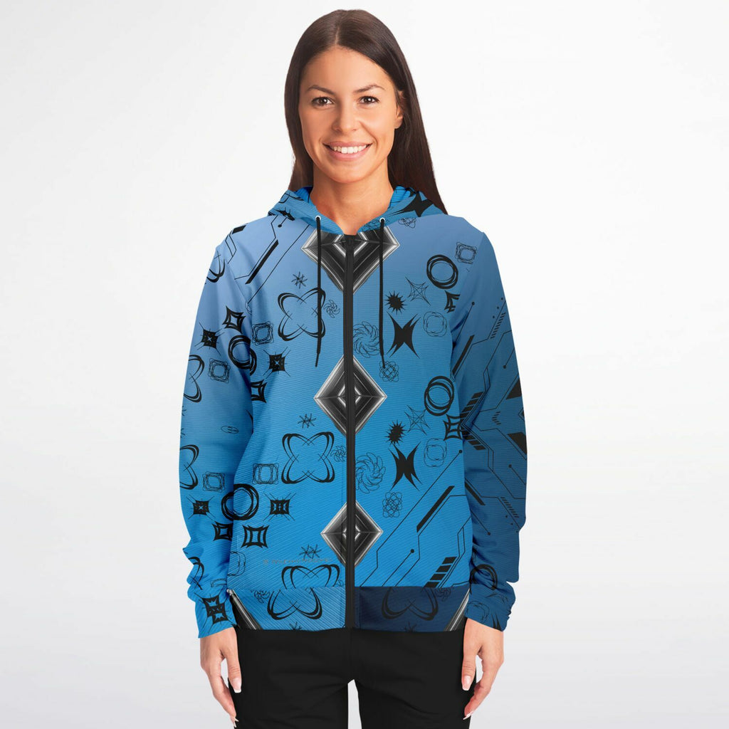$NiieihiiNookei Athletic Zip-Up Hoodie - AOP