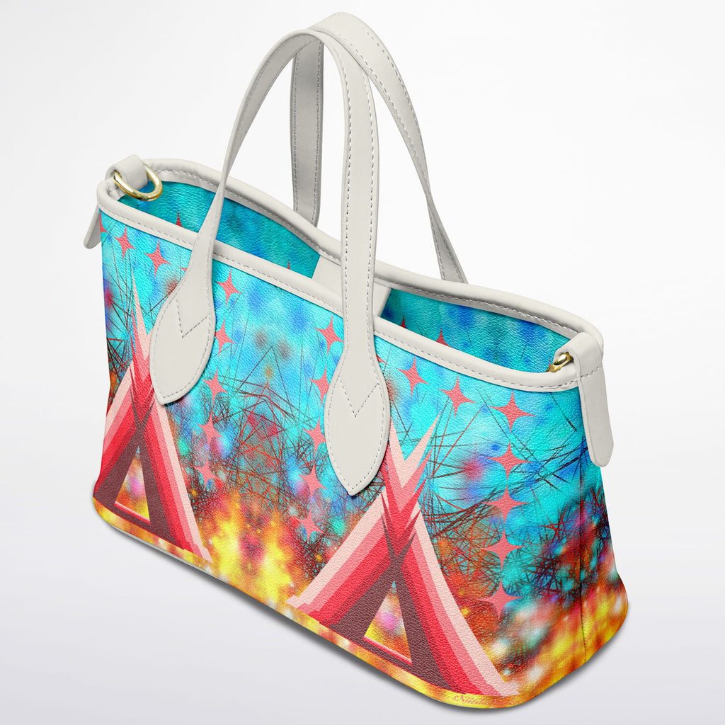 $NiieihiiNookei Leather Tote Bag - AOP