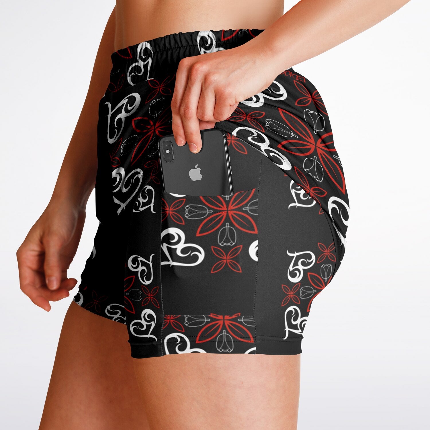 $NiieihiiNookei Women's 2-in-1 Shorts - AOP