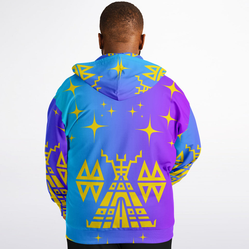 $NiieihiiNookei Fashion Plus-size Ziphoodie - AOP