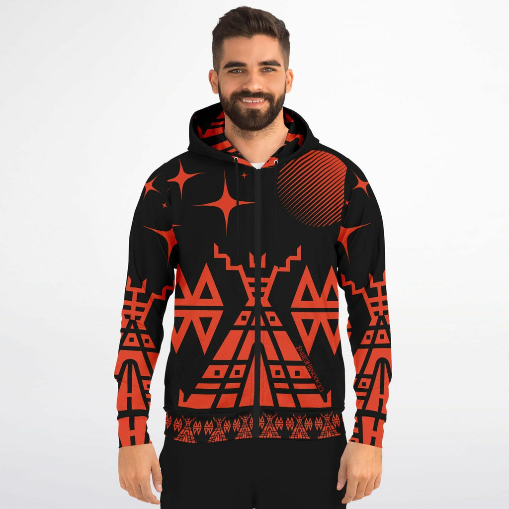 $NiieihiiNookei Fashion Zip-Up Hoodie - AOP