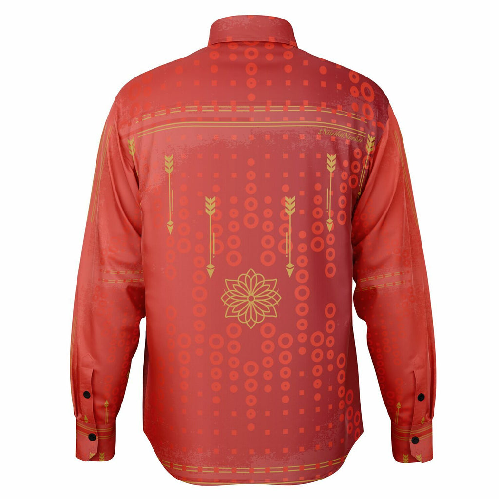 $NiieihiiNookei Long Sleeve Button Down Shirt - AOP