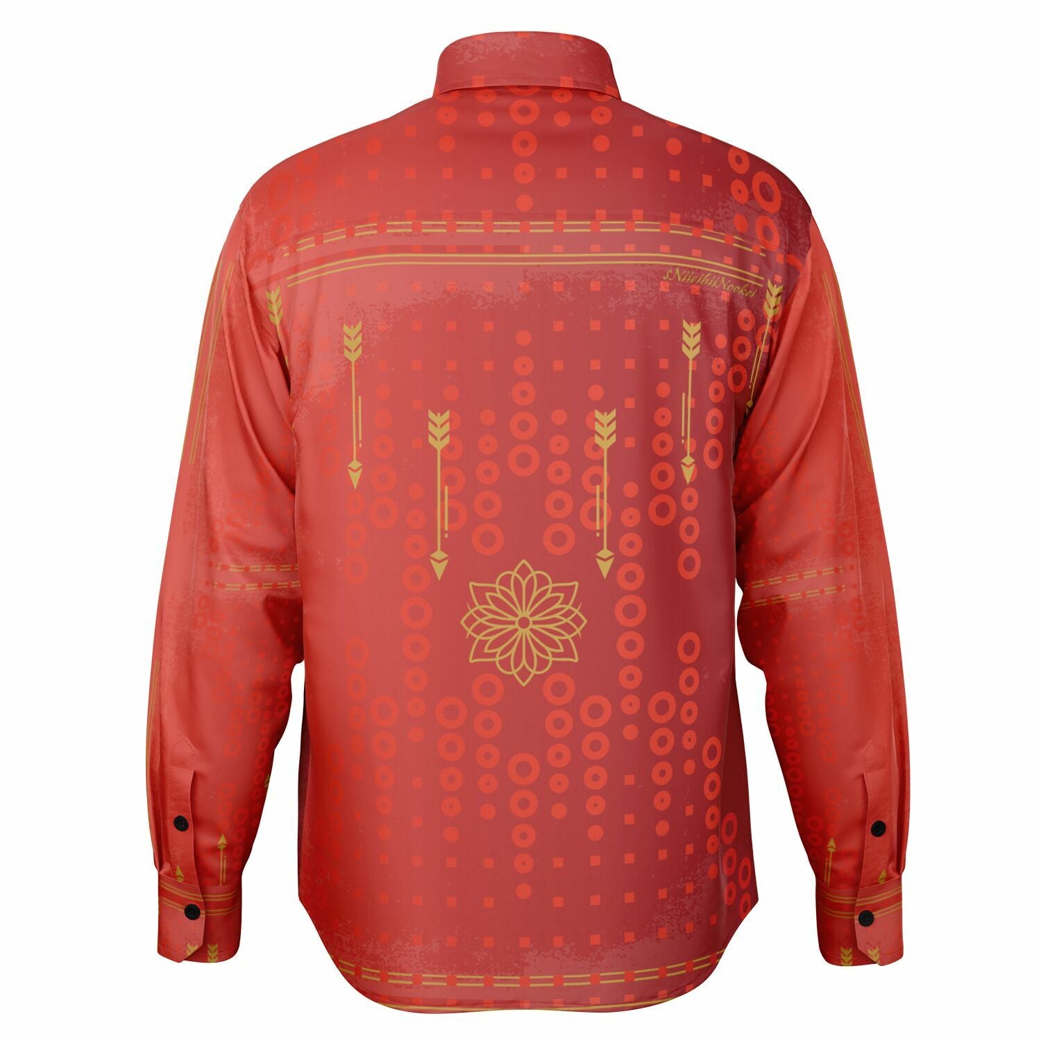 $NiieihiiNookei Long Sleeve Button Down Shirt - AOP