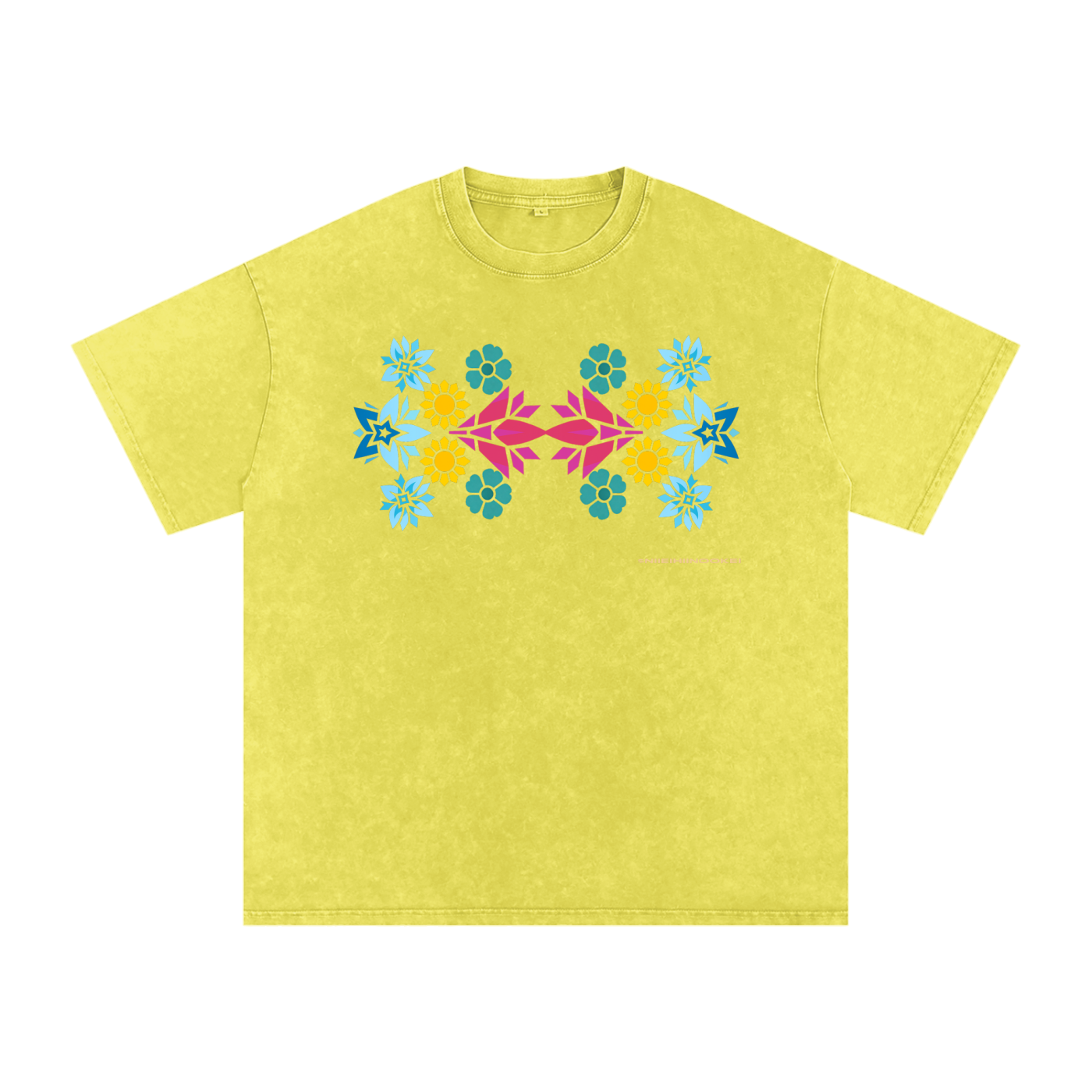 Snow Washed Oversized Cotton T-Shirt