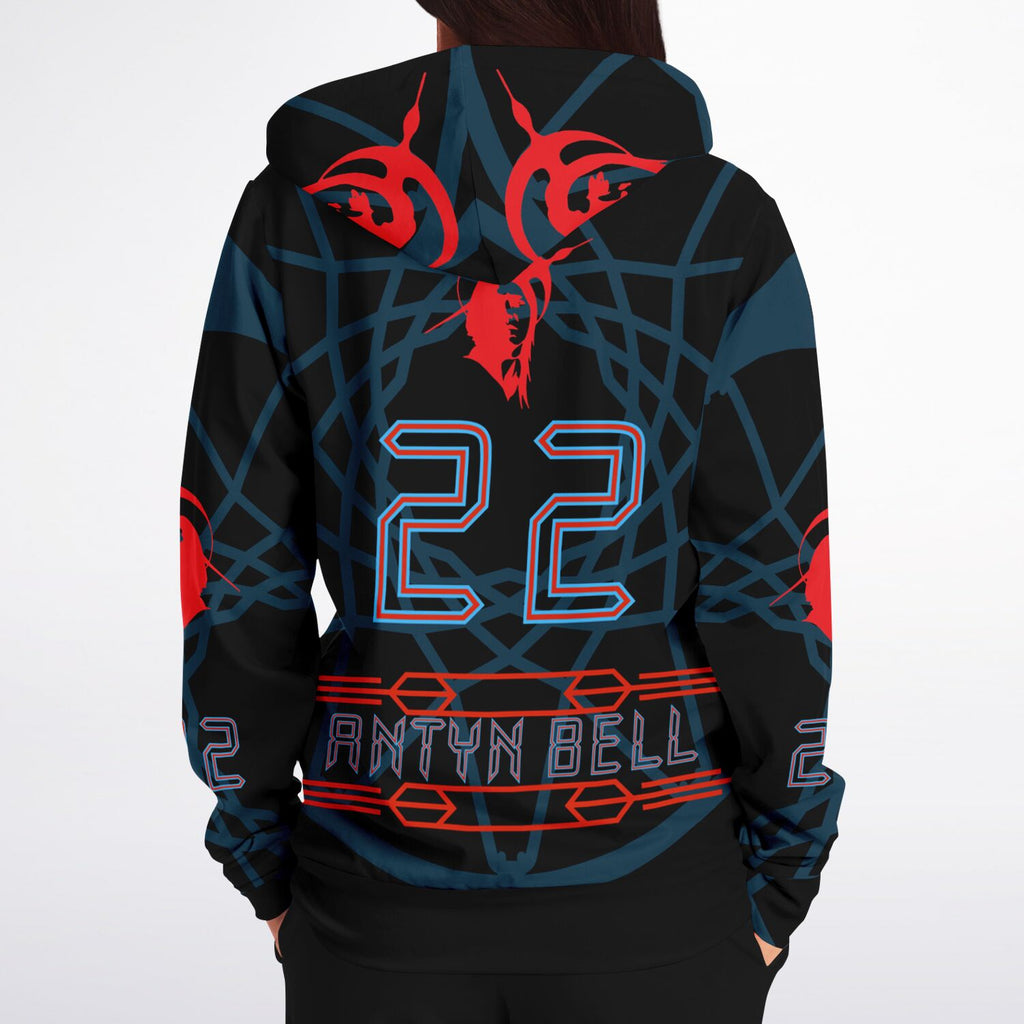 $NiieihiiNookei Athletic Zip-Up Hoodie - AOP