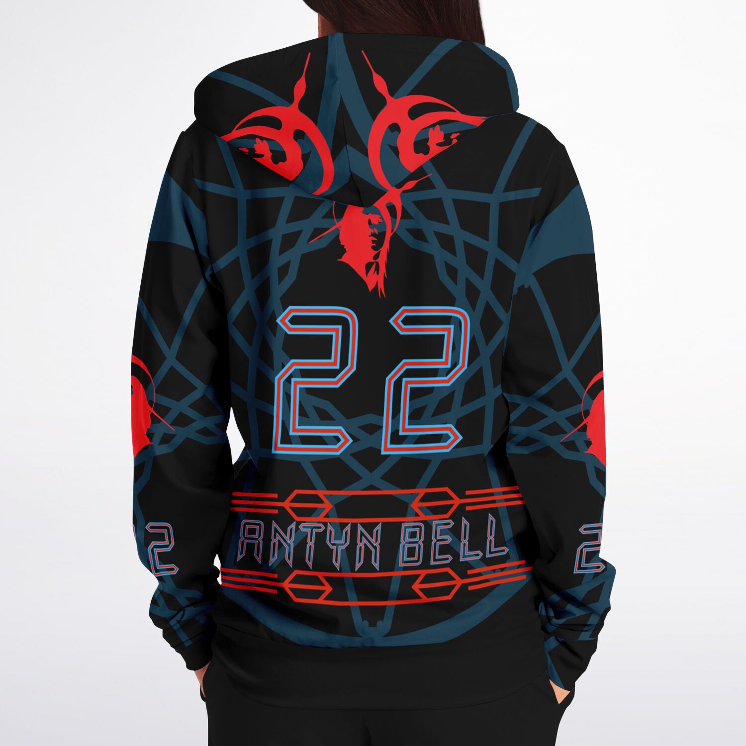 $NiieihiiNookei Athletic Zip-Up Hoodie - AOP