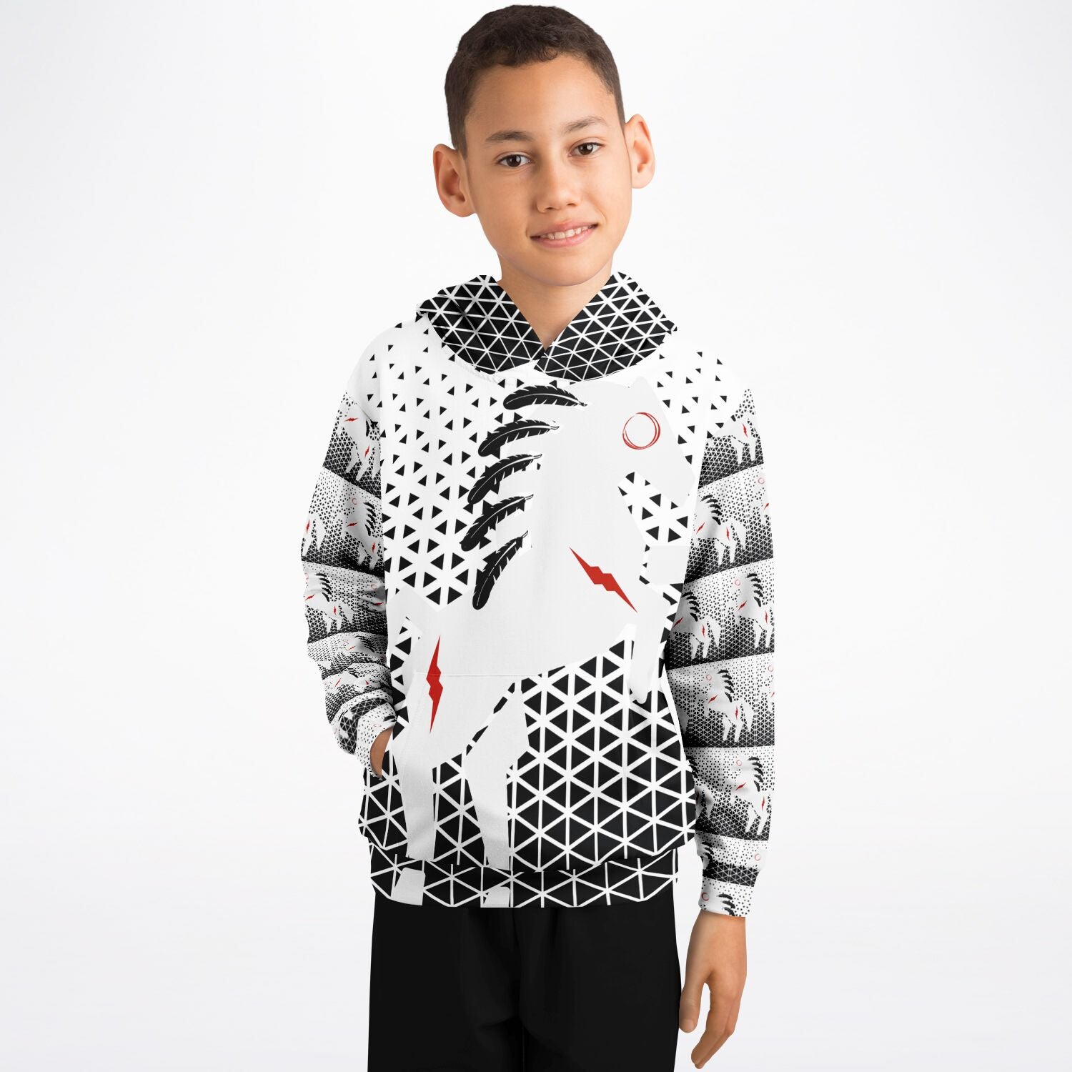 $NiieihiiNookei Fashion Kids Hoodie - AOP