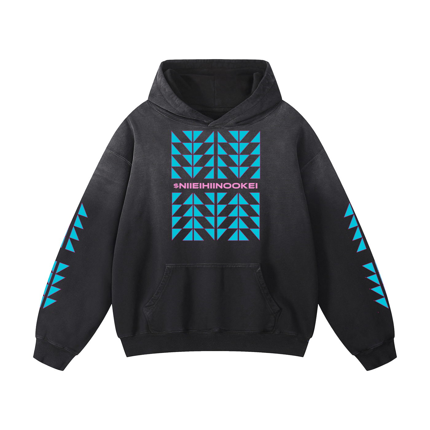 $NiieihiiNookei 100%Cotton Heavyweight Oversized Hoodie