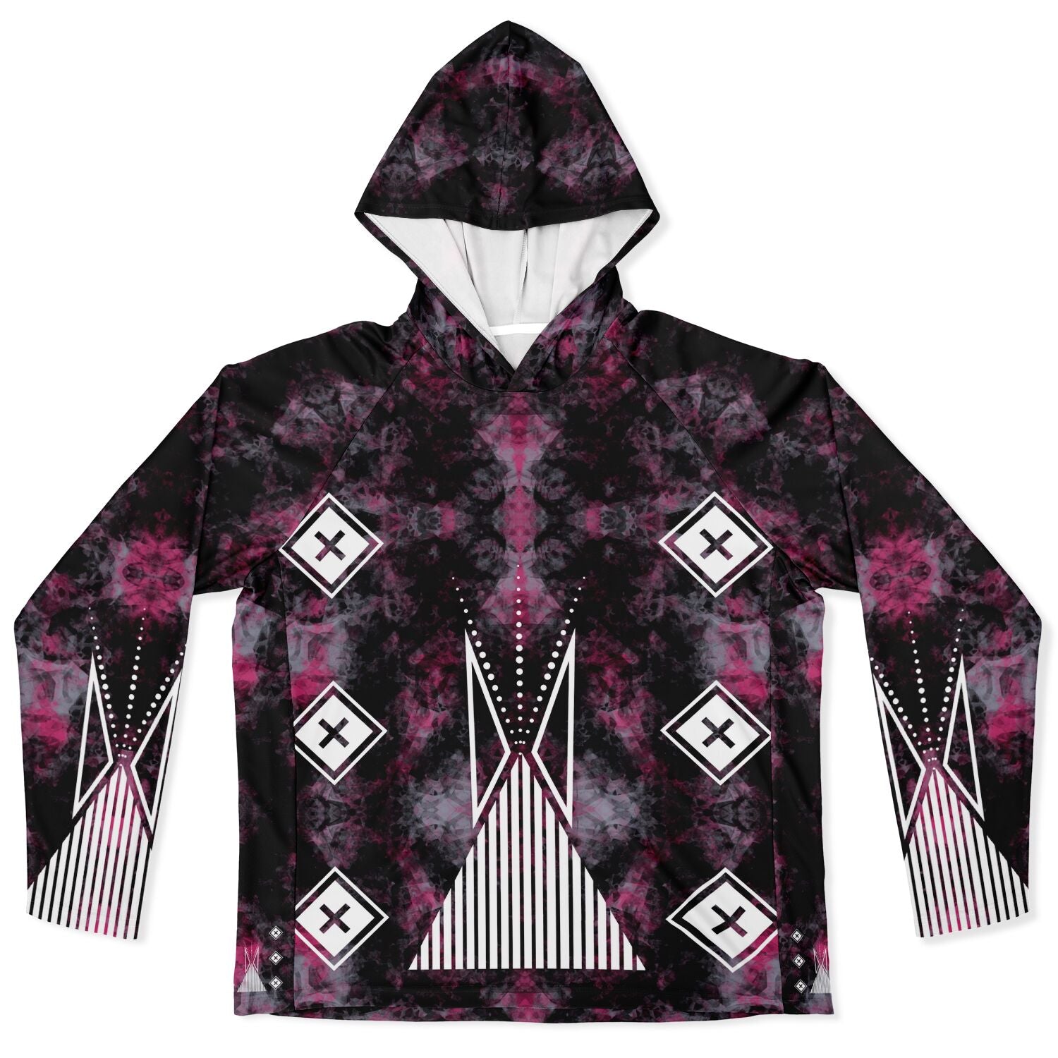 $NiieihiiNookei Long Sleeve Hooded Performance- AOP